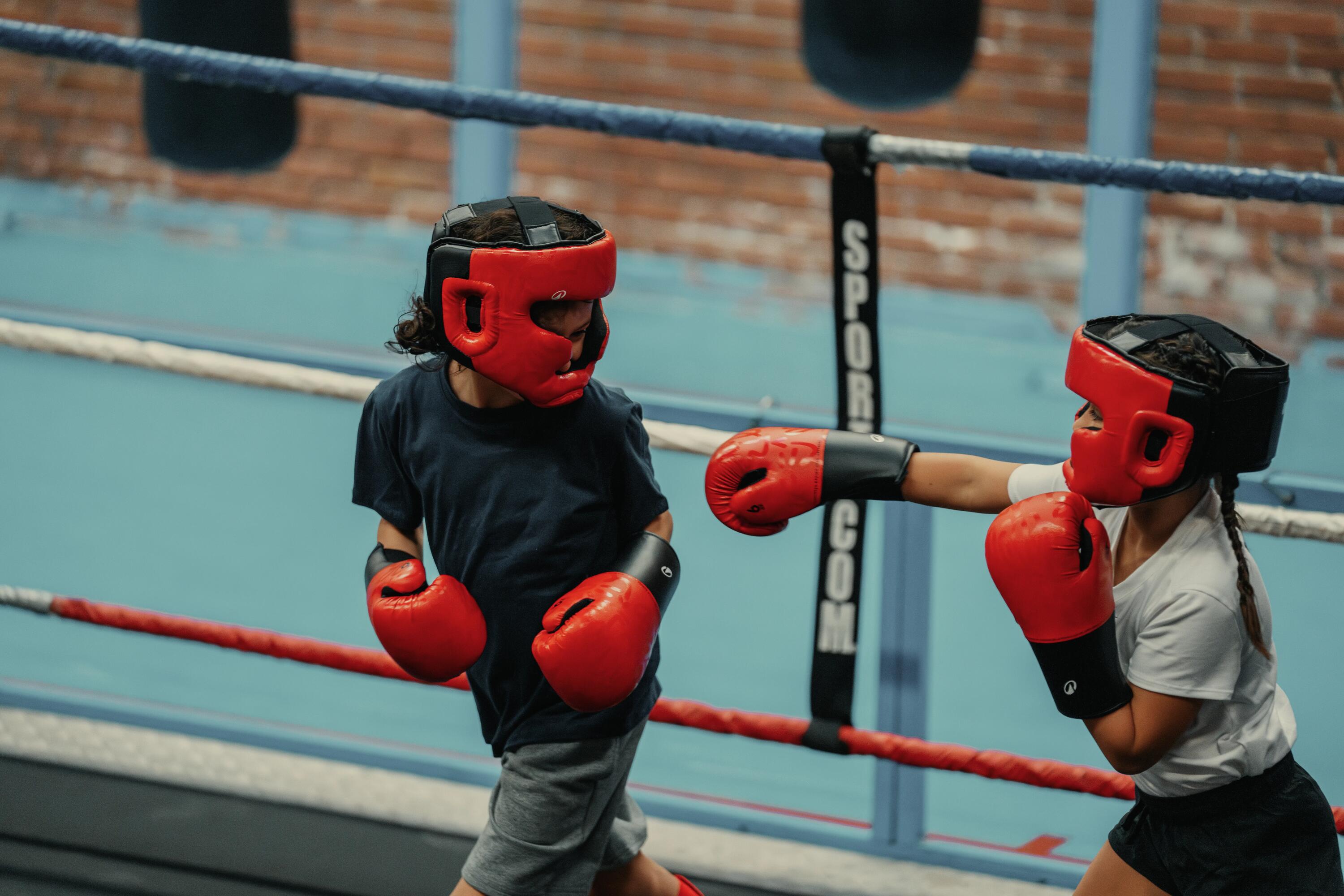 Kids' Boxing Gloves - Red 11/12