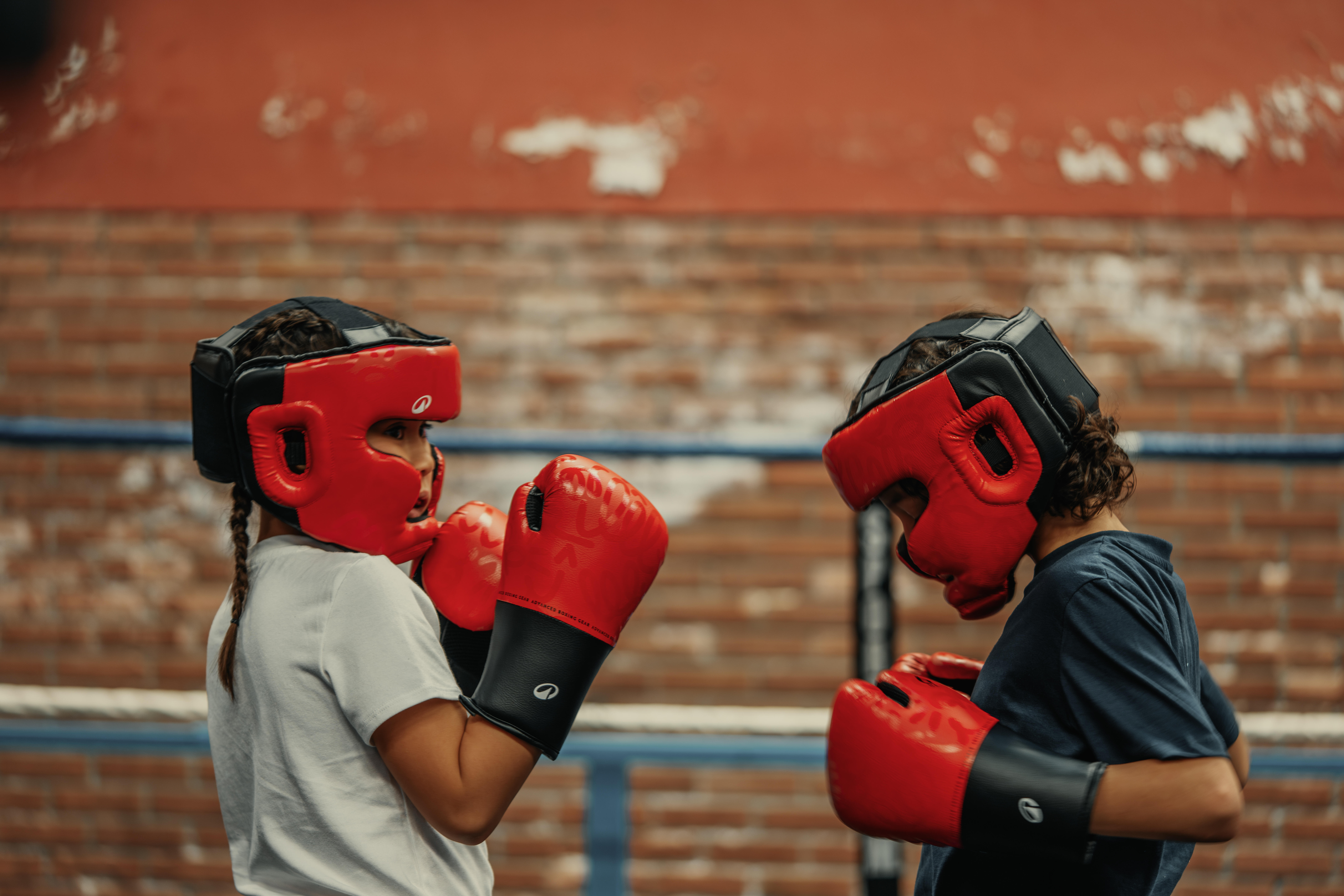 Kids' Full Face Boxing Headguard - 100 - DOMYOS