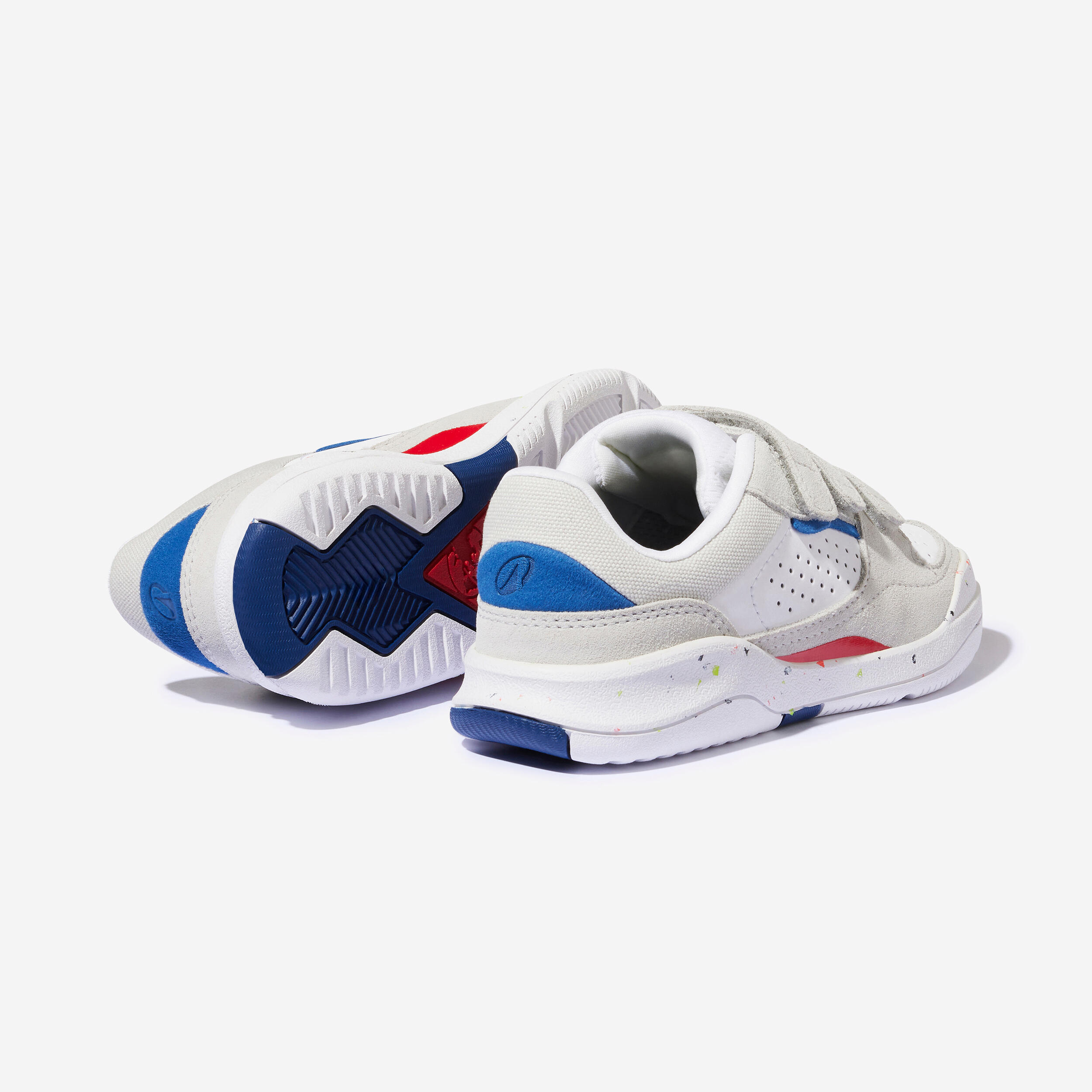 Kids' Lace-Up Shoes Playventure City - White/Blue/Red 7/10