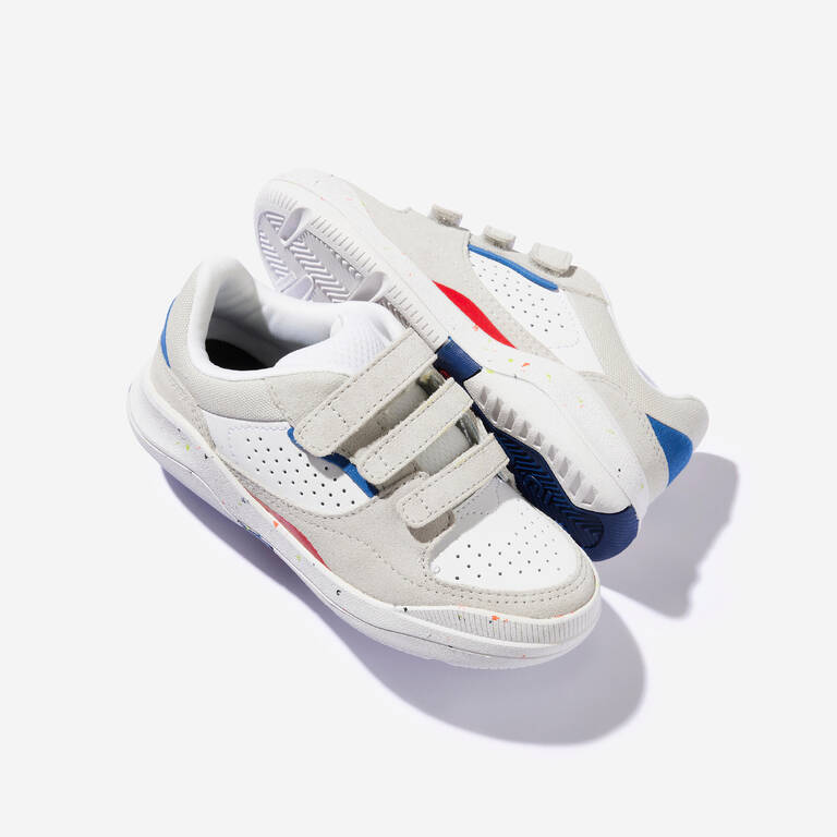Kids' Lace-Up Shoes Playventure City - White/Blue/Red