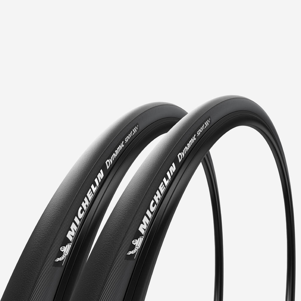 Črna pnevmatika DYNAMIC SPORT (700 x 25/ETRTO 25-622, 2 kosa)