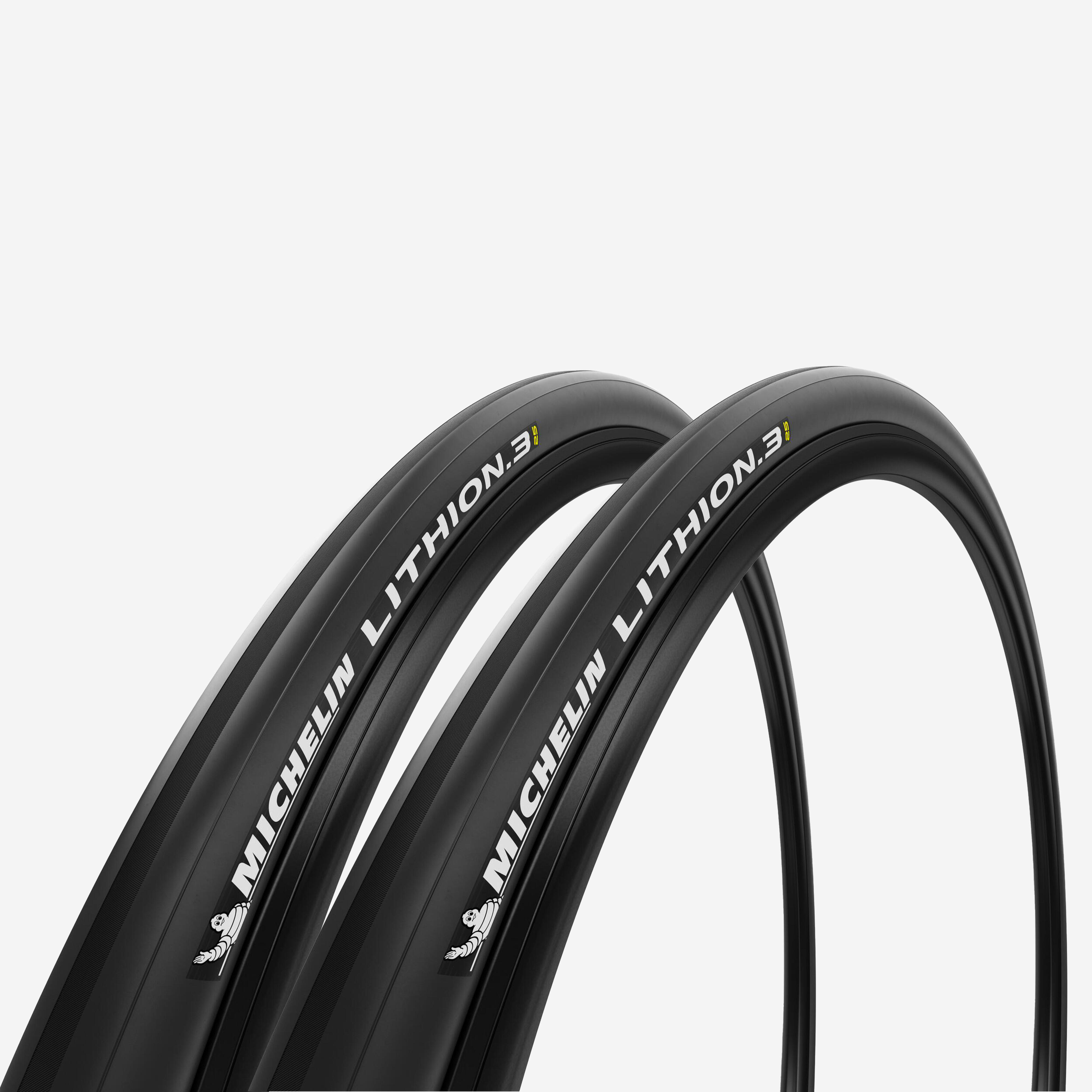 MICHELIN Súprava 2 plášťov LITHION 3 700 x 25 s pružnými pätkami/ETRTO 25-622