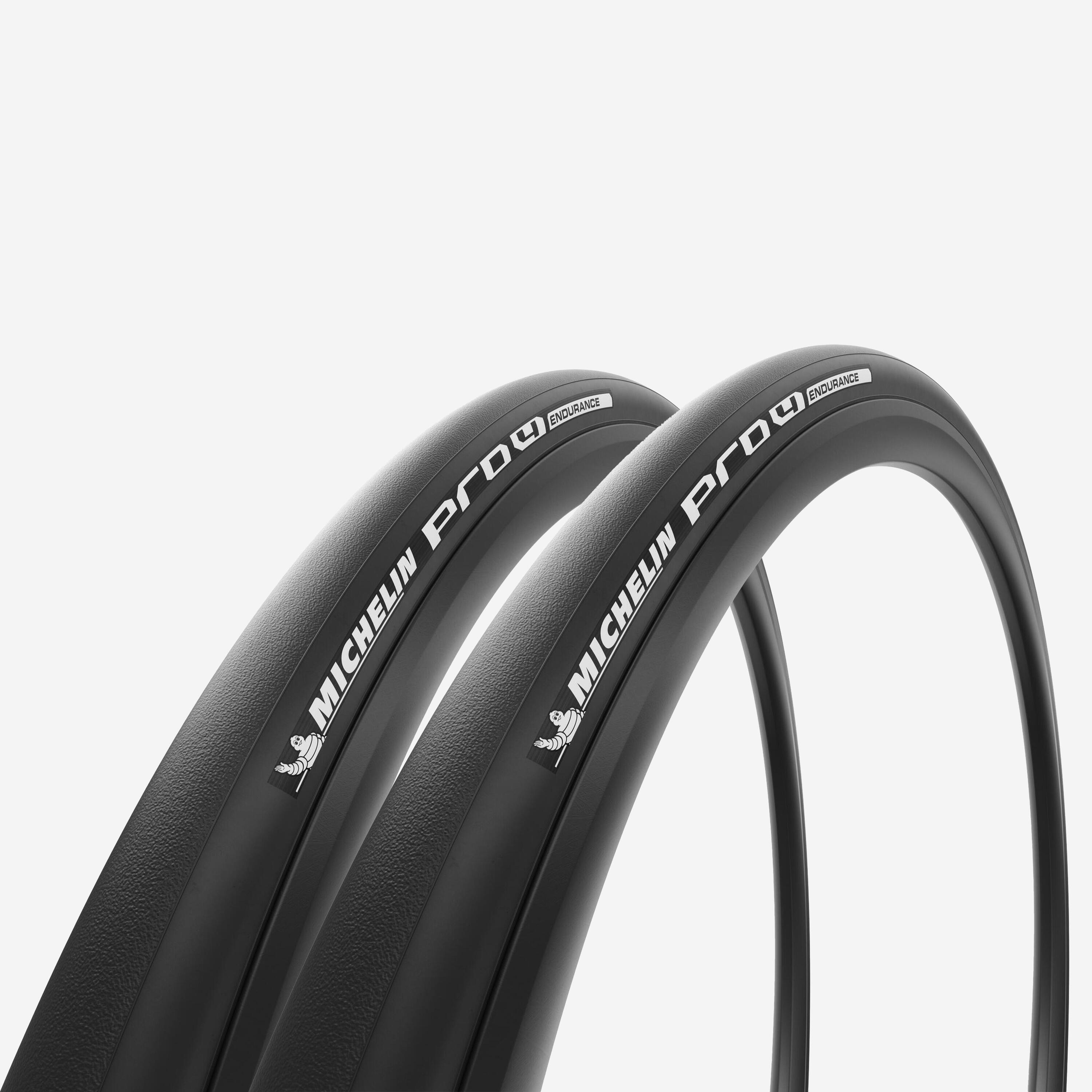 MICHELIN Pro4 Endurance Road Bike Tyre Twin Pack 700x25C