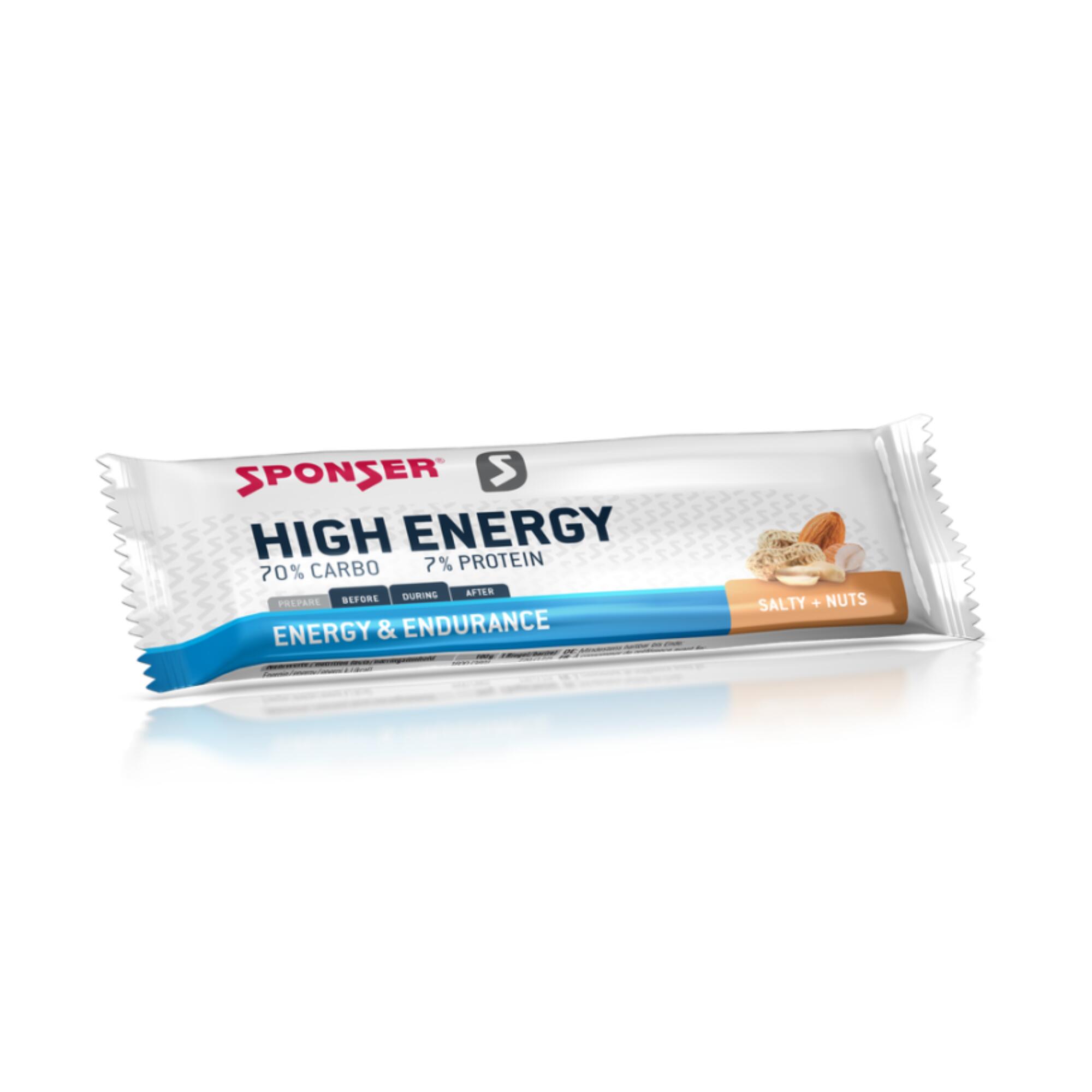 SPONSER Barretta energetica Sponser HIGH ENERGY BAR salty + noci 45 g