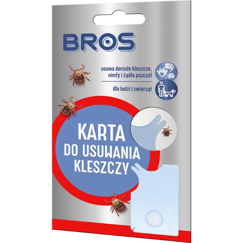 Karta do usuwania kleszczy BROS