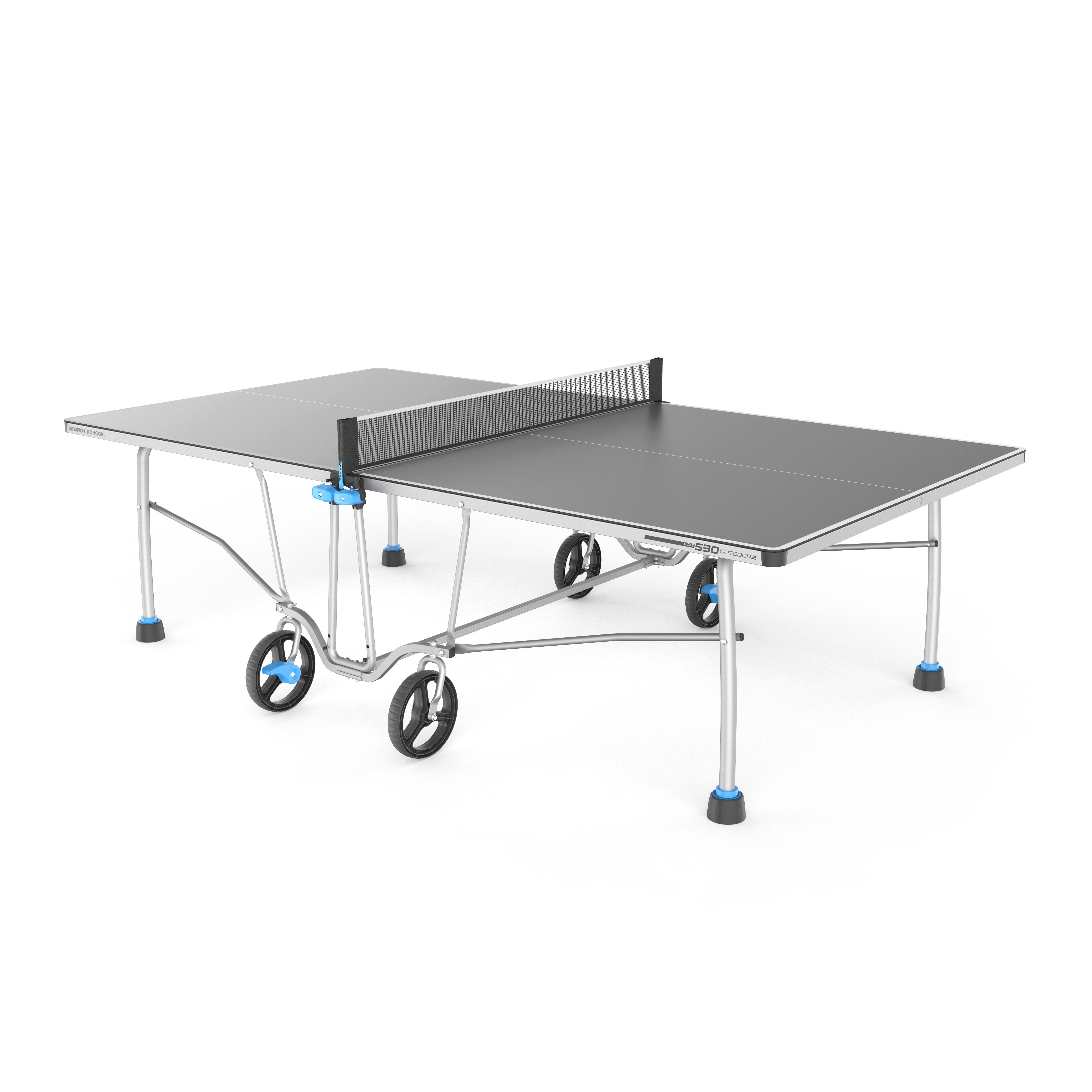 Table Tennis Table Outdoor - PPT 530.2 Grey - PONGORI