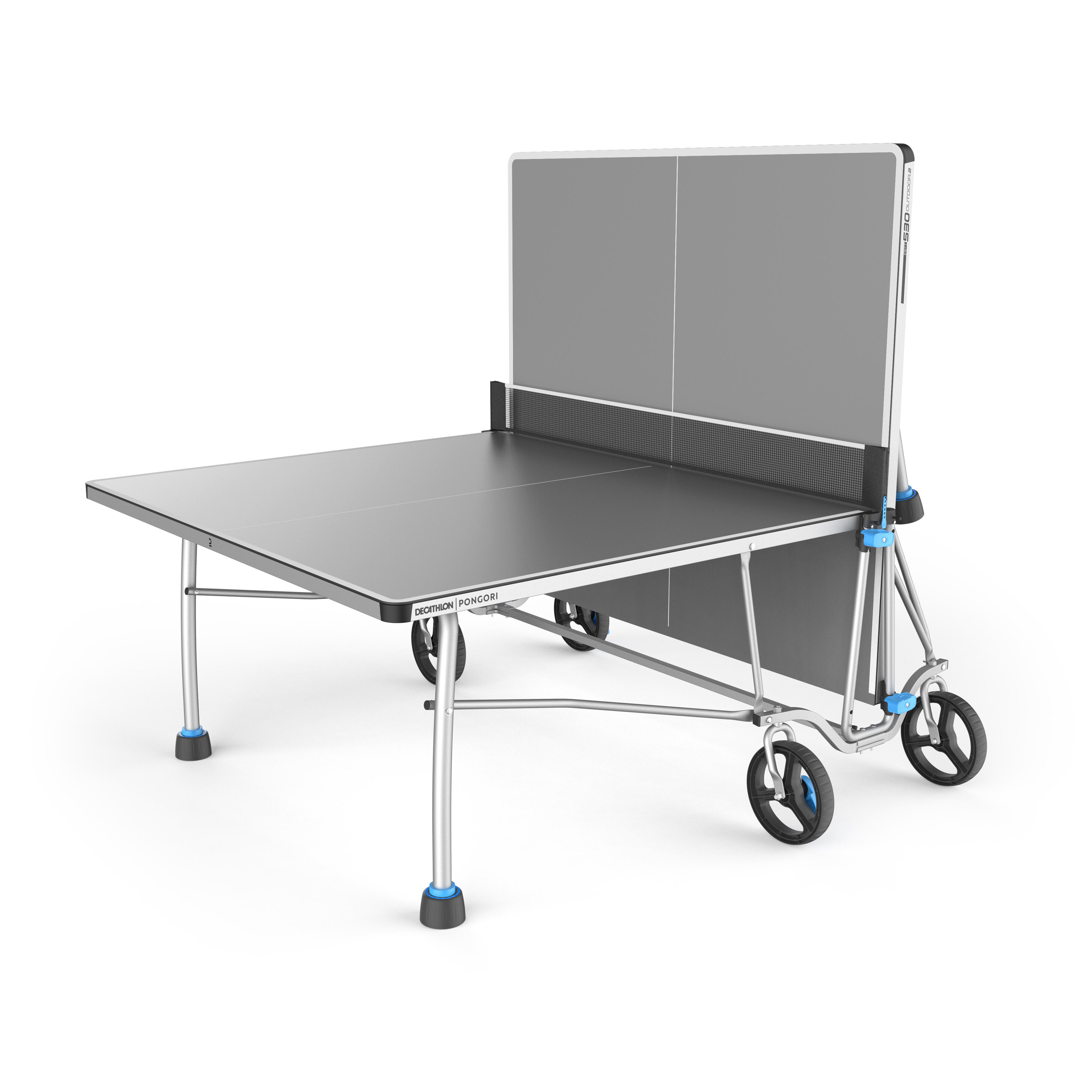 Table Tennis Table Outdoor - PPT 530.2 Grey - PONGORI