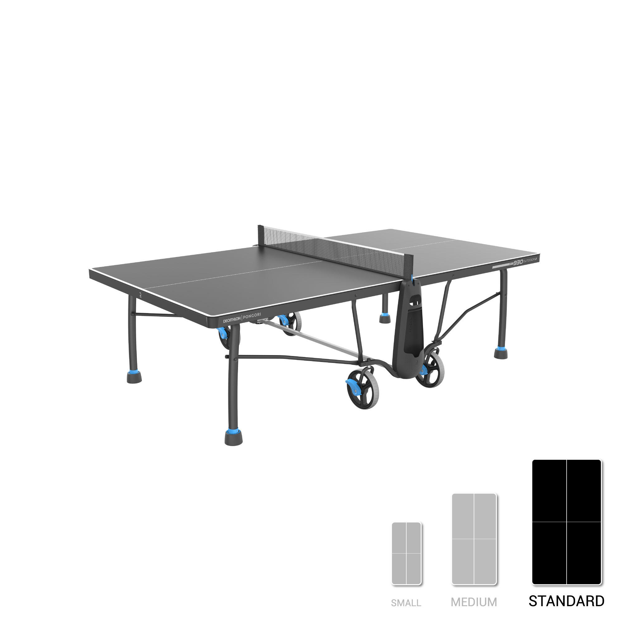 Mesa ping pong exterior plegable tablero 5 mm Pongori PPT900.2 8/9