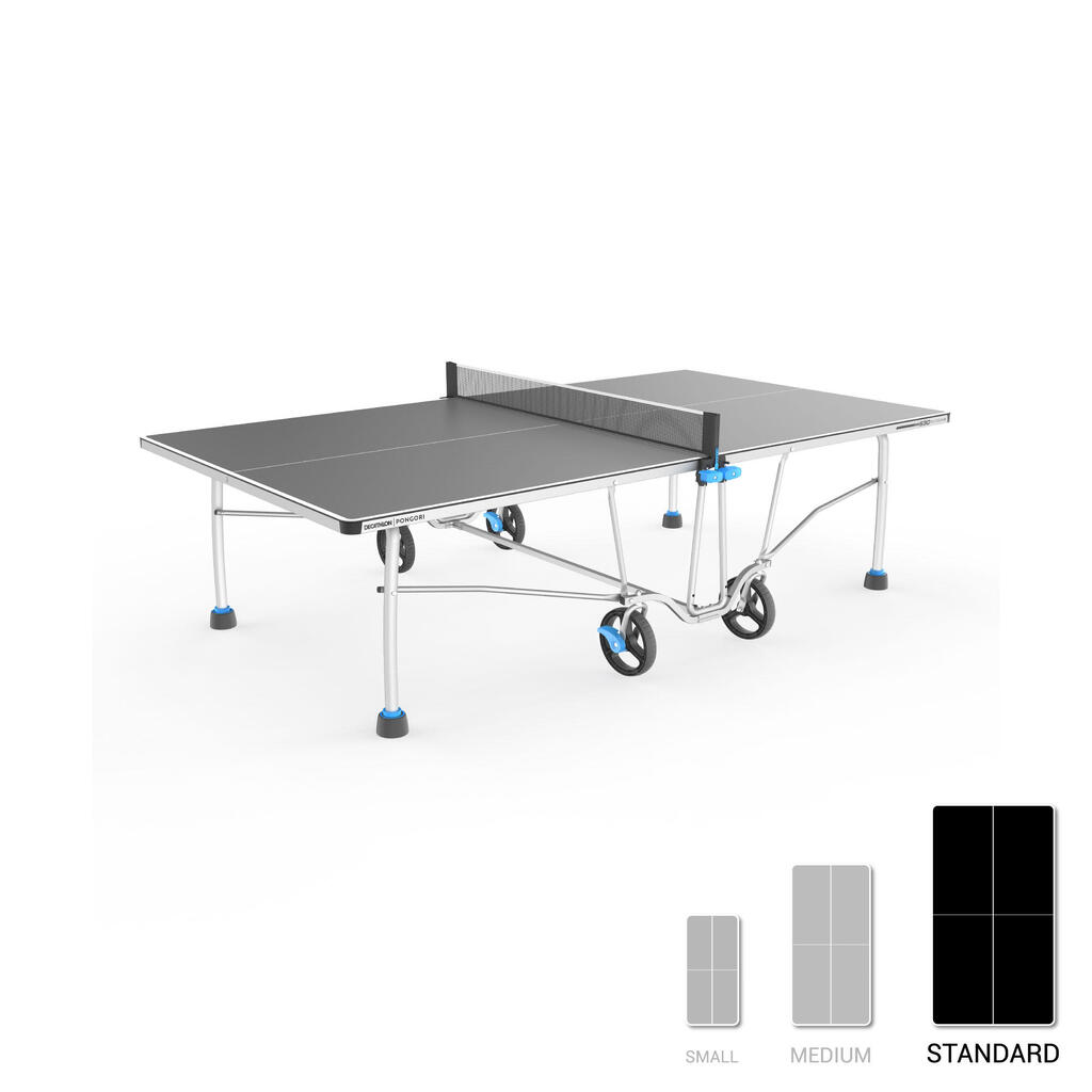 Mesa de ping pong plegable para interior y exterior  Pongori 530.2 - Gris