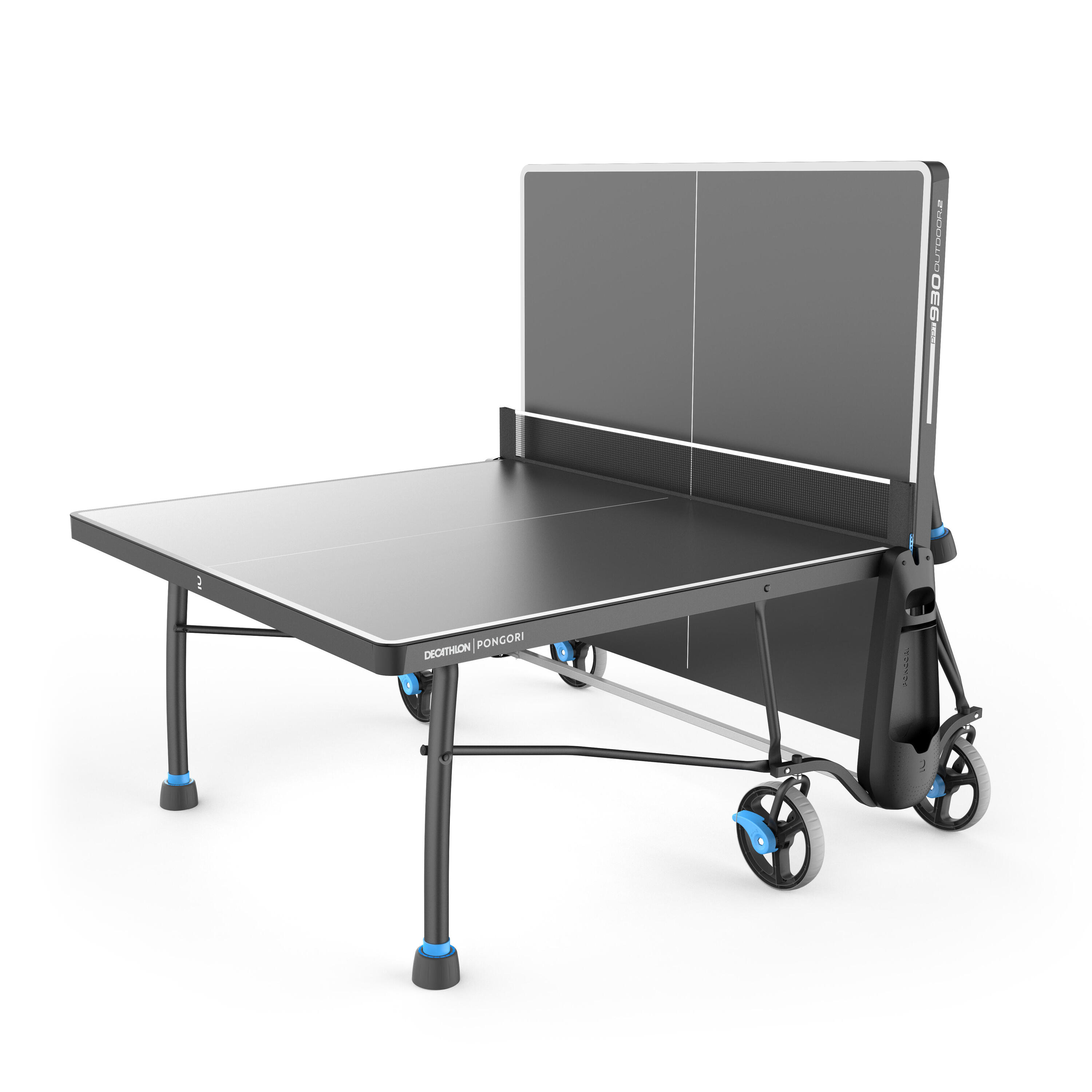 Outdoor Table Tennis Table PPT 930.2 With Cover - Black 3/16