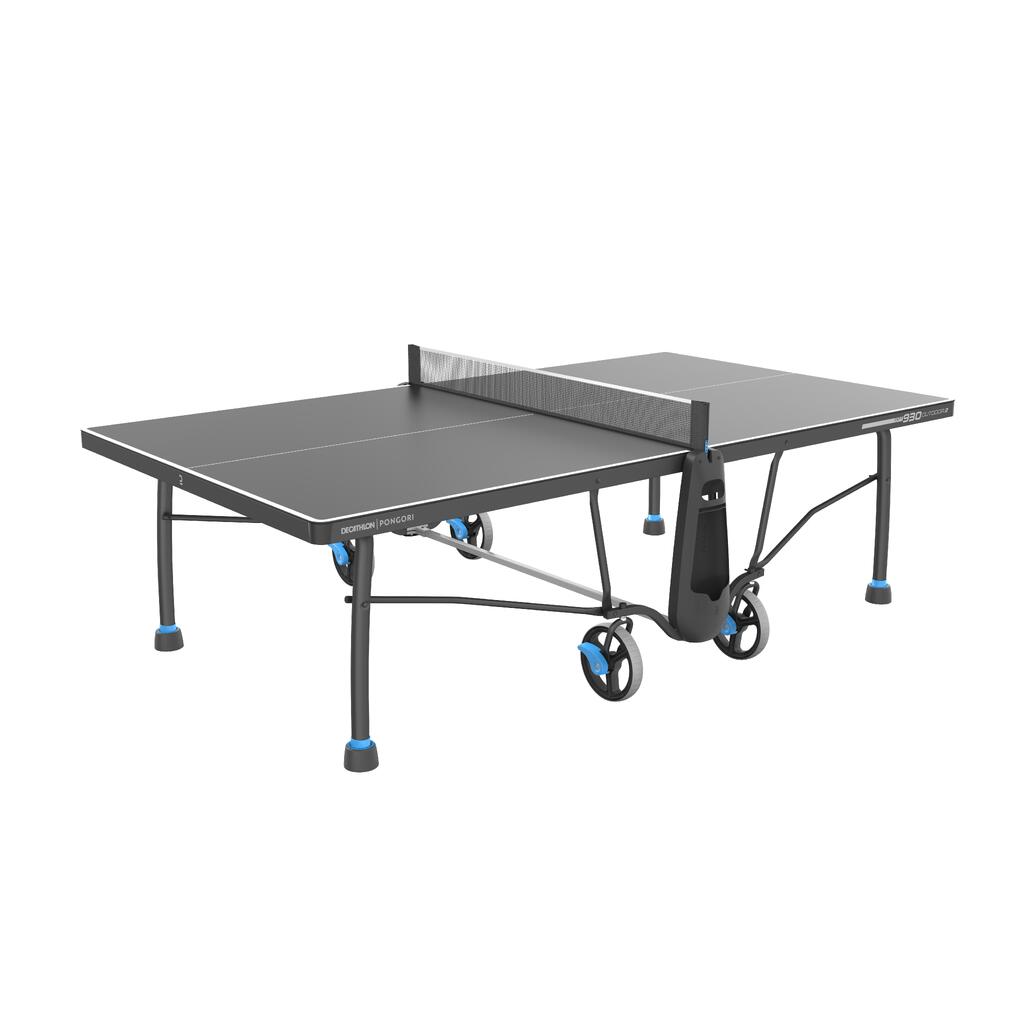 Outdoor Table Tennis Table PPT 930.2 With Cover - Black