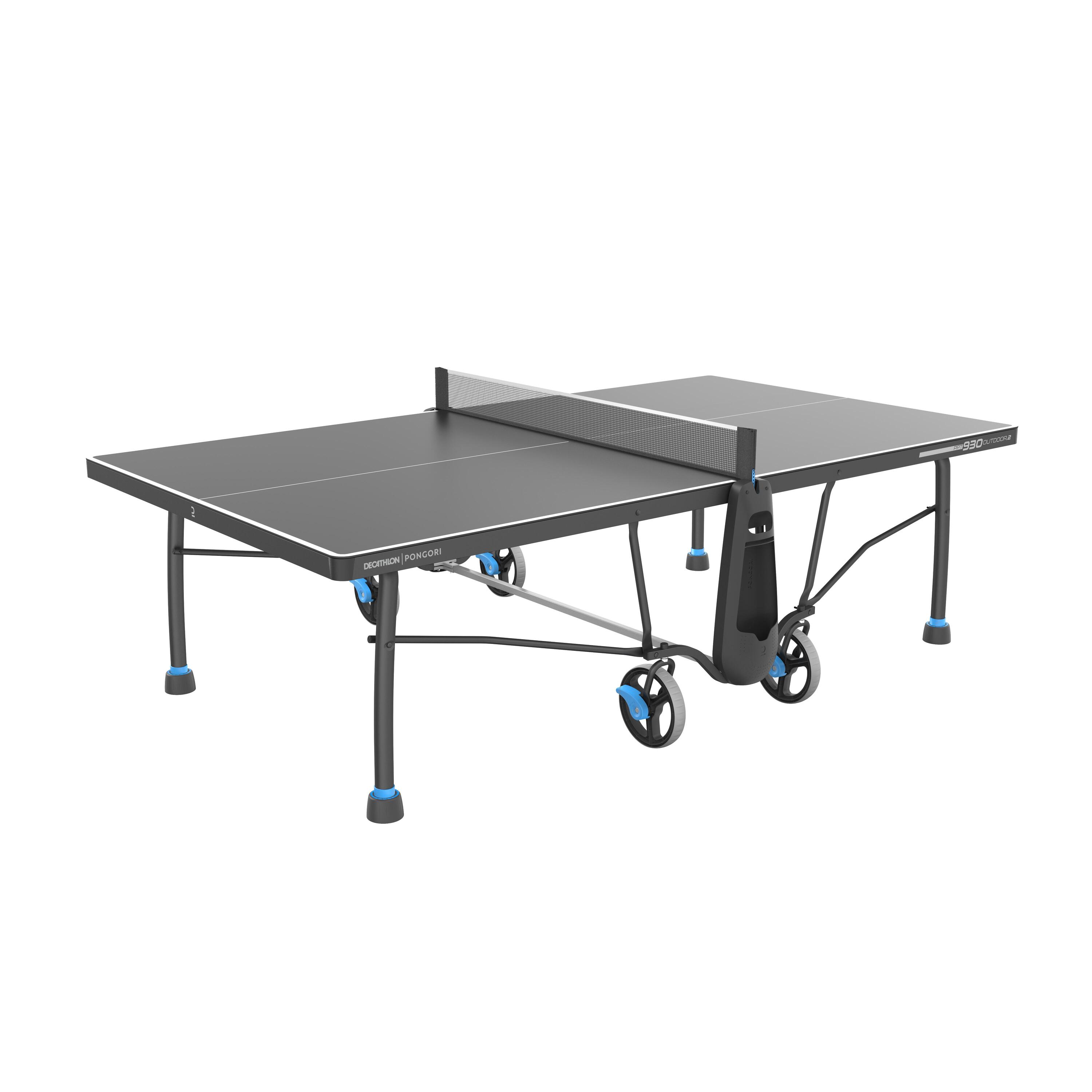 Outdoor Table Tennis Table PPT 930.2 With Cover - Black 2/16