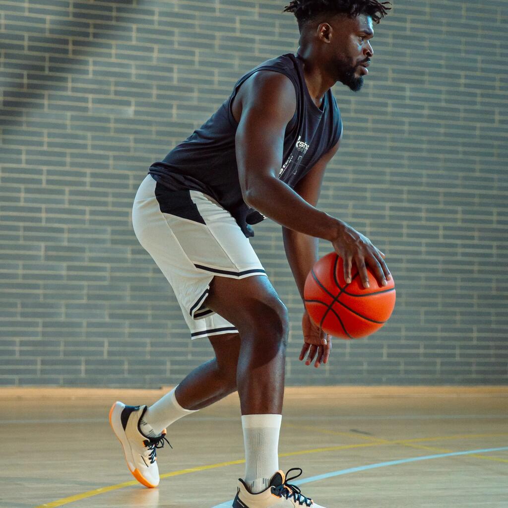 Chaussures de basketball homme/femme - FAST 500 LOW Blanc