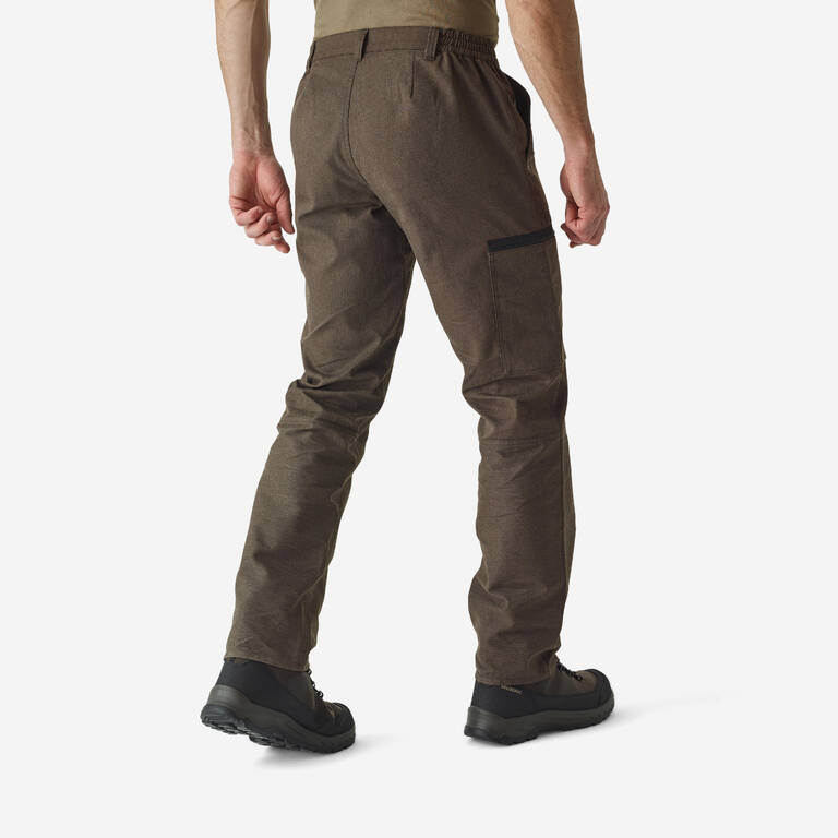 RESISTANT CARGO TROUSERS STEPPE 300 - BROWN