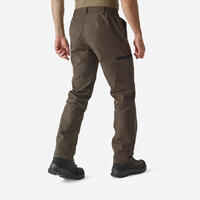 RESISTANT CARGO TROUSERS STEPPE 300 - BROWN