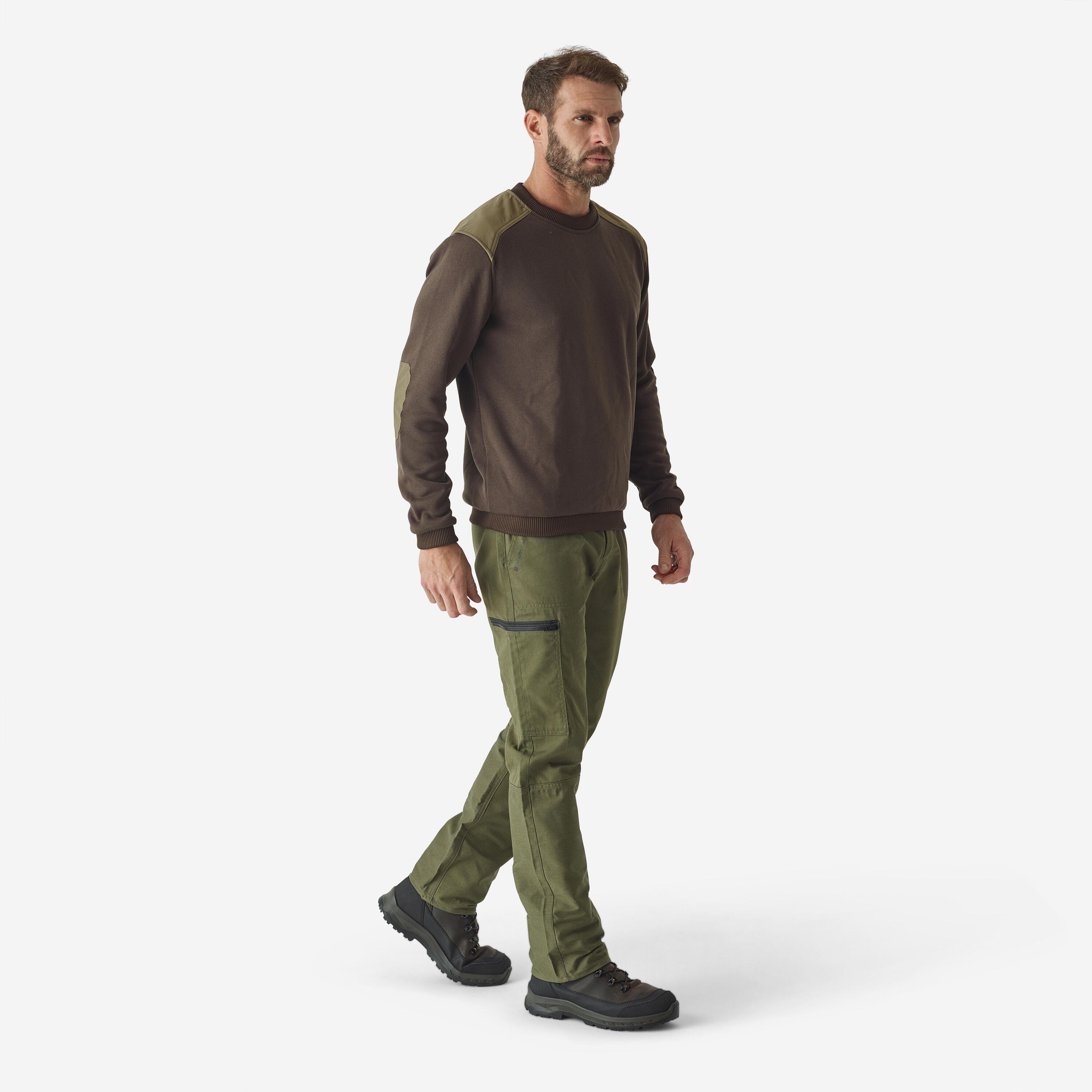 Stevige outdoor broek Steppe 100 groen 2/5
