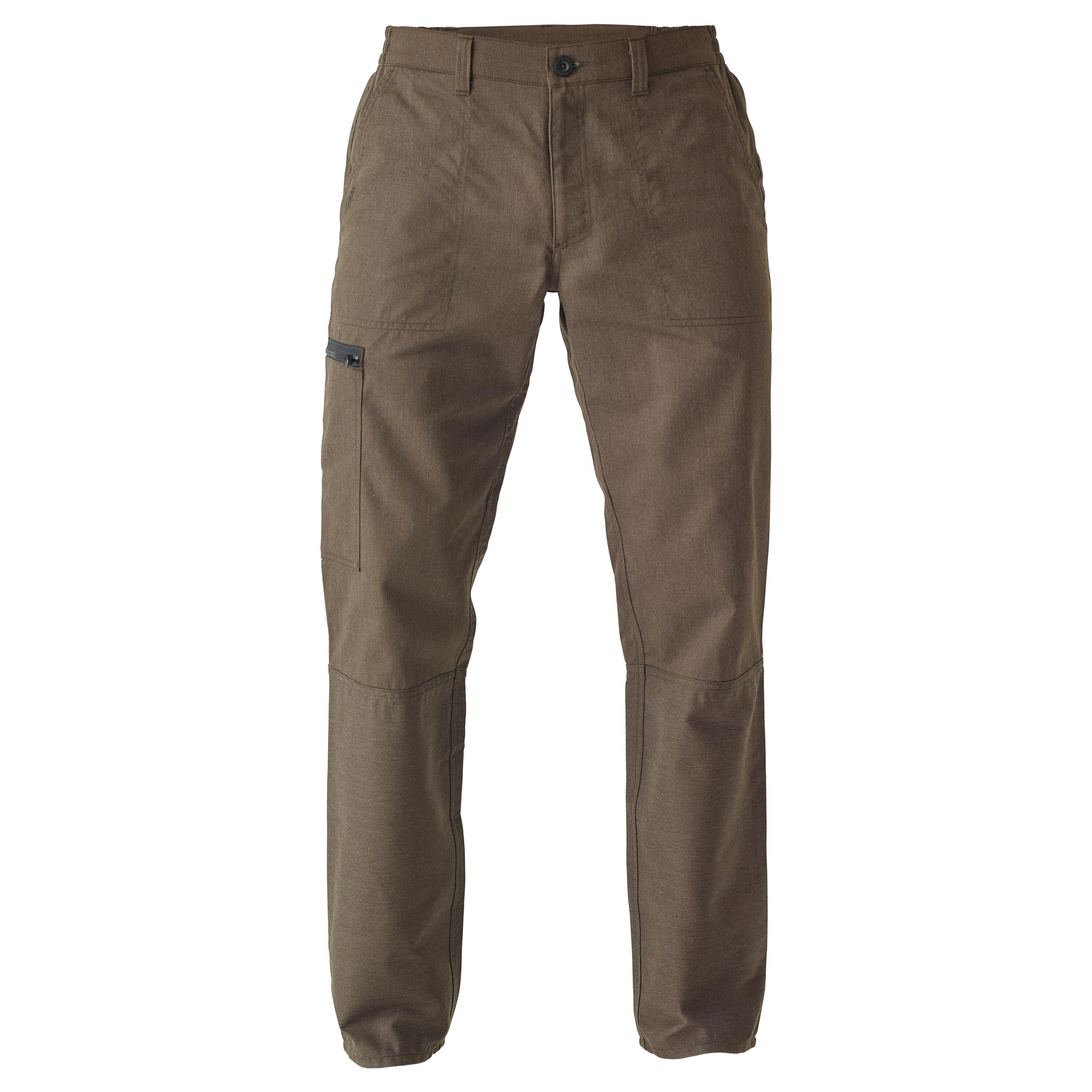 Jagdhose Steppe 300 Cargo strapazierfähig braun  24/26