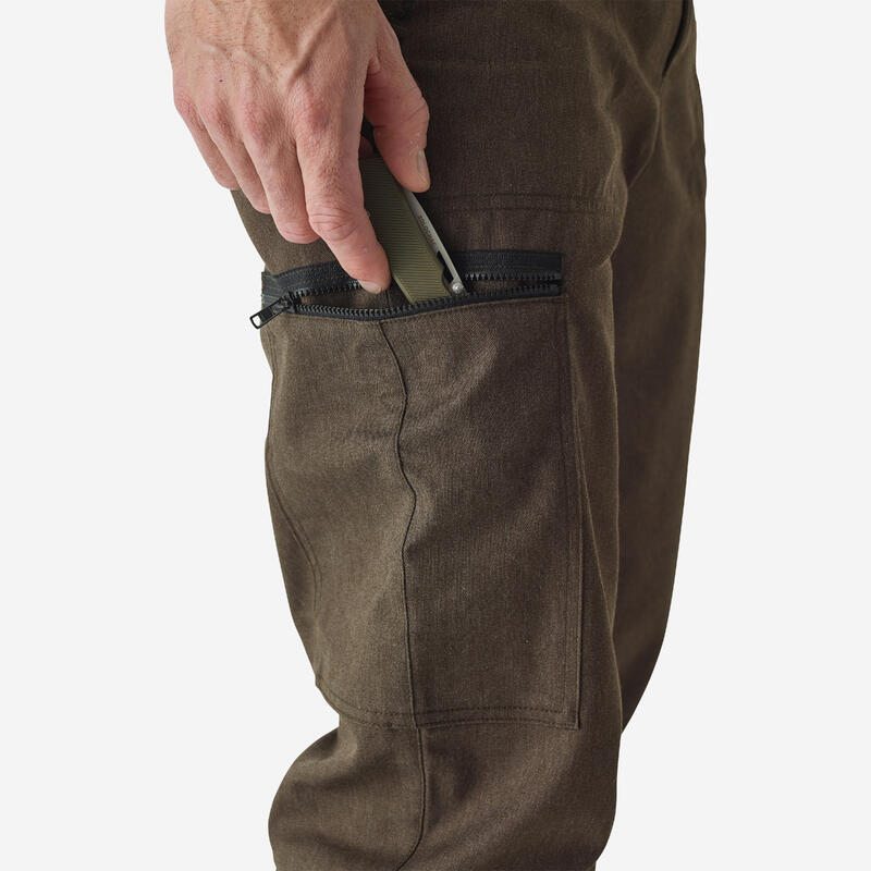 Pantalon cargo rezistent Stepă 300 Maro