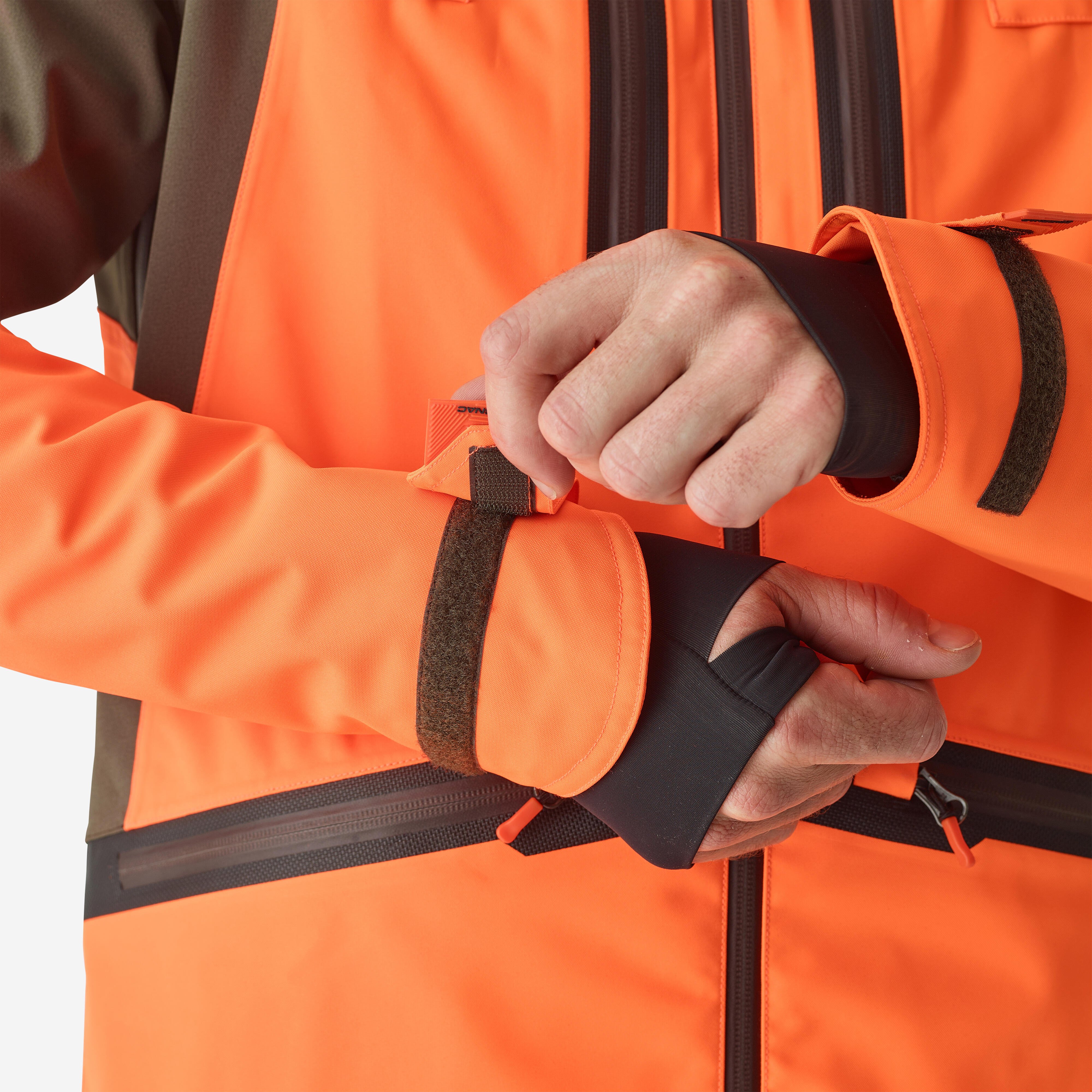 Hunting jacket waterproof renfort neon 900 woodcock - Decathlon