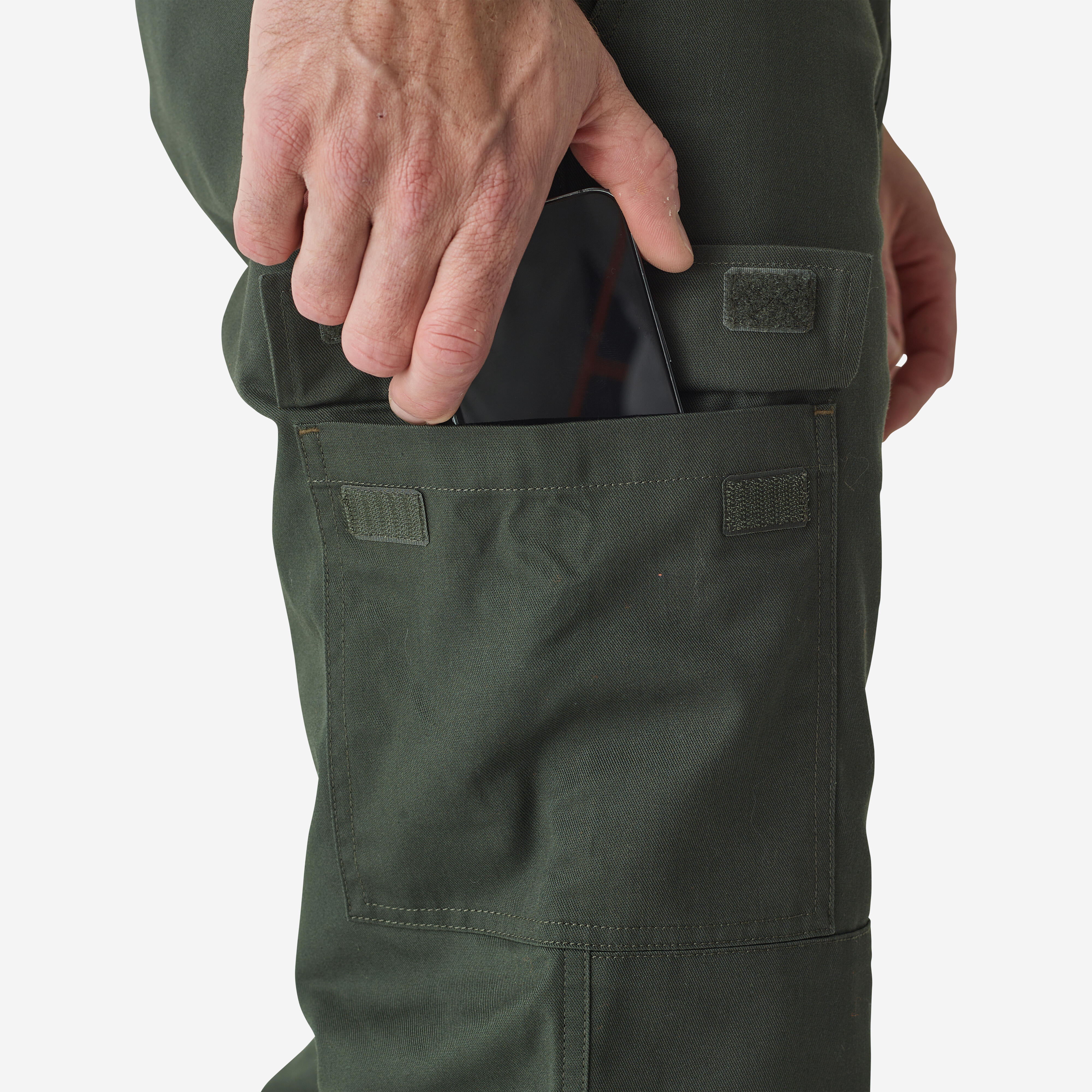 WARM CARGO PANTS 100 GREEN