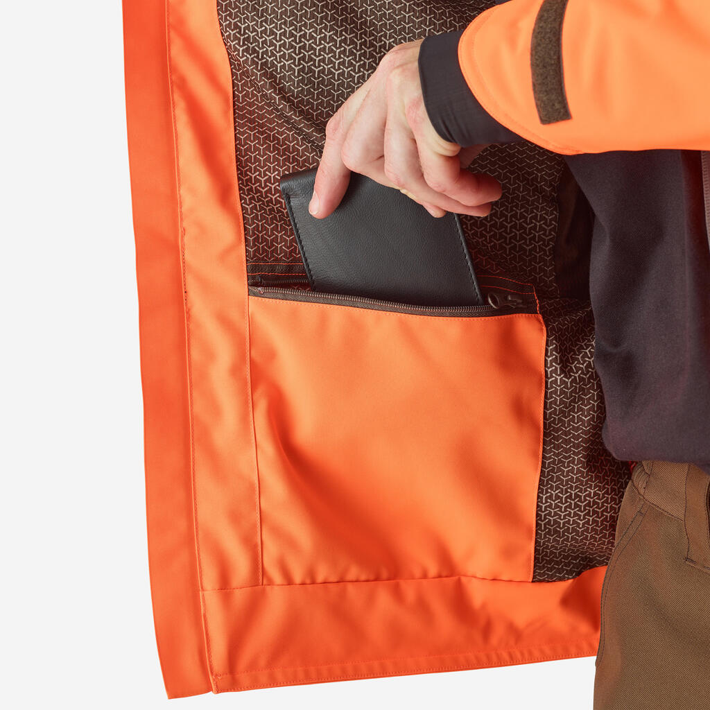 Hunting jacket waterproof renfort neon 900 woodcock