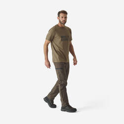 RESISTANT CARGO TROUSERS STEPPE 300 - BROWN