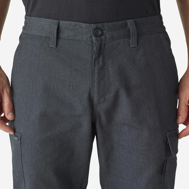 Pantalon cargo résistant steppe 300 gris chiné