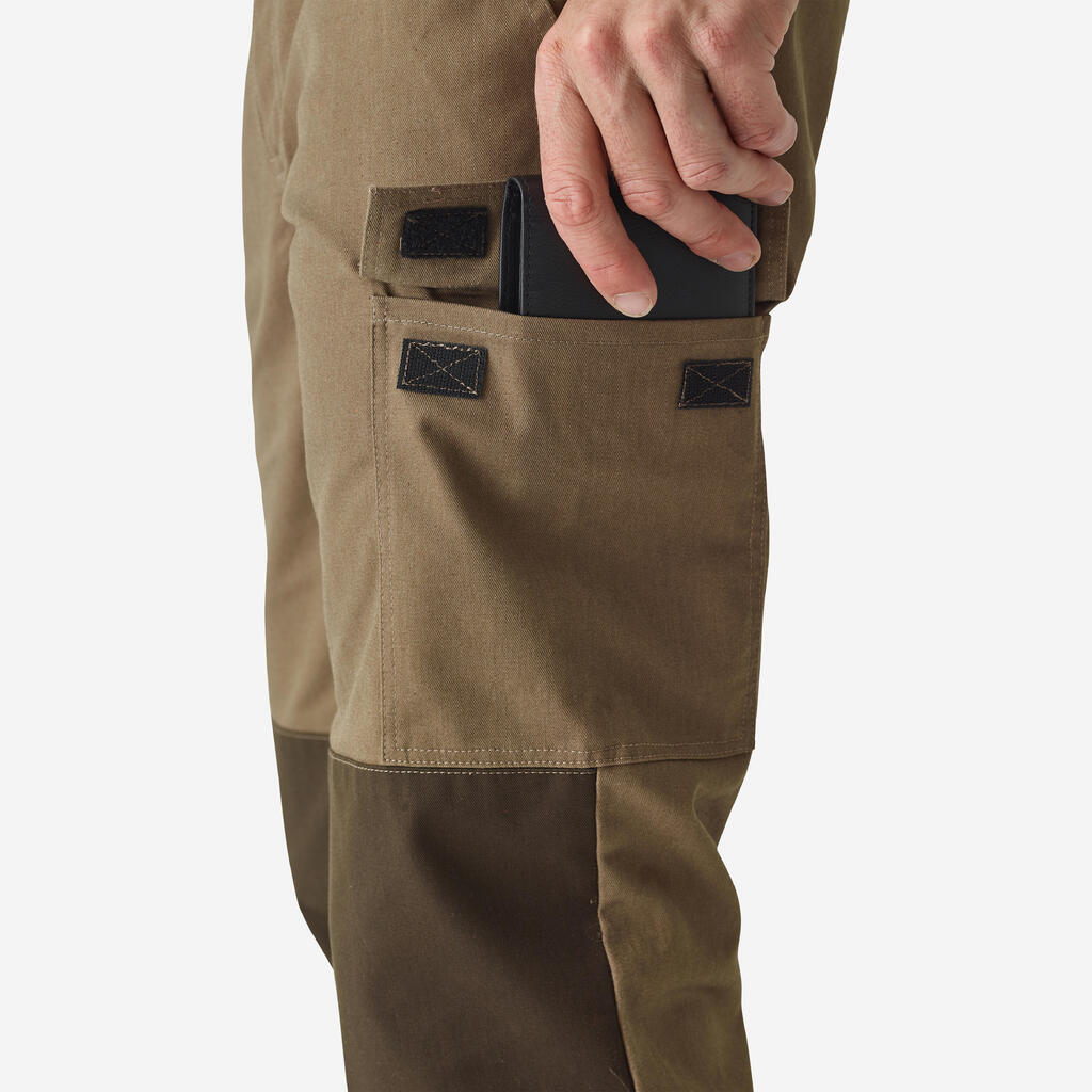 Zelene muške kargo pantalone STEPPE 300