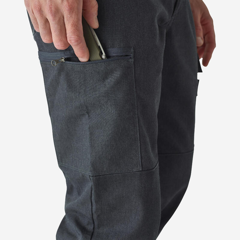 Pantalon cargo rezistent Steppe 300 Gri pestriț