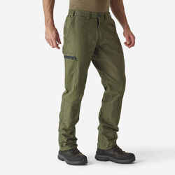 Men's Regular Trousers - Steppe 100 green