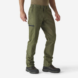 Pantalón Cargo Hombre Solognac Steppe 100 Verde Resistente Multibolsillo
