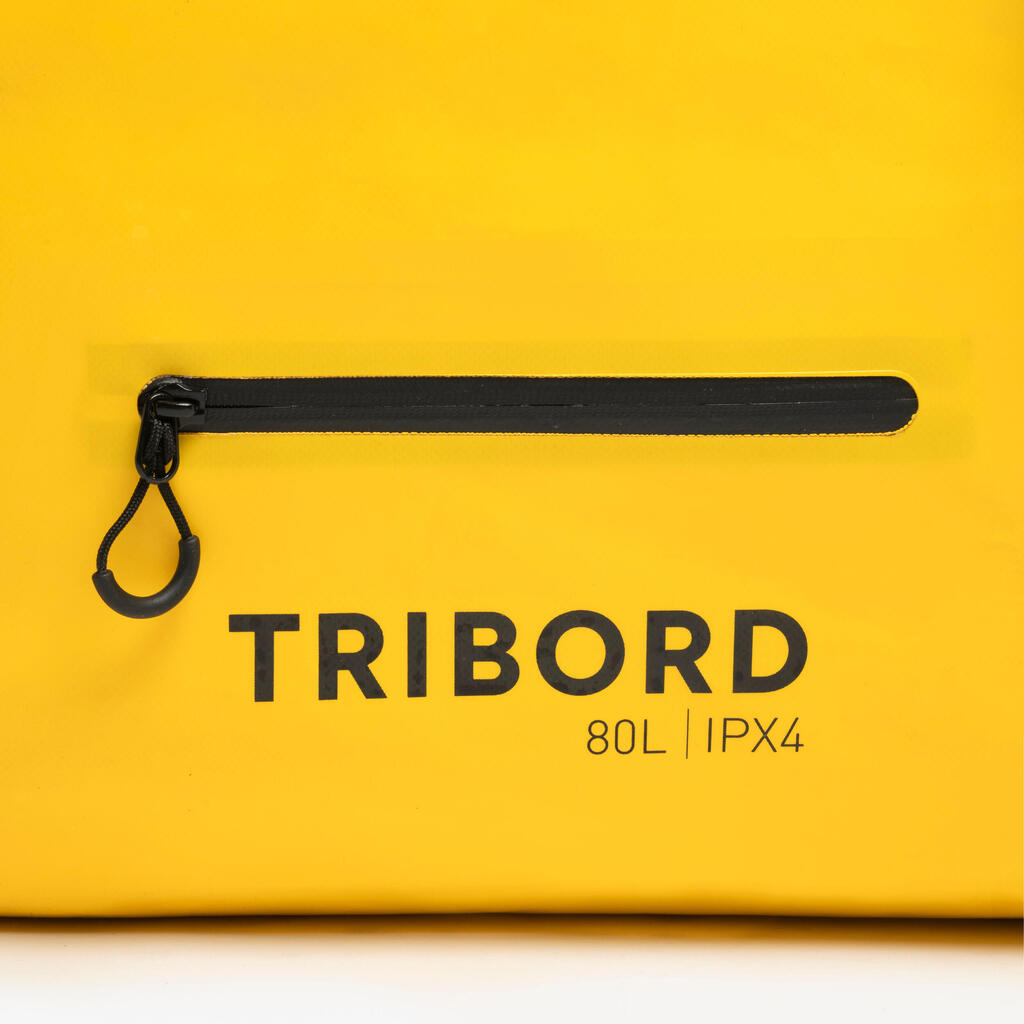 Sac étanche duffle bag - sac de voyage 80L Jaune noir
