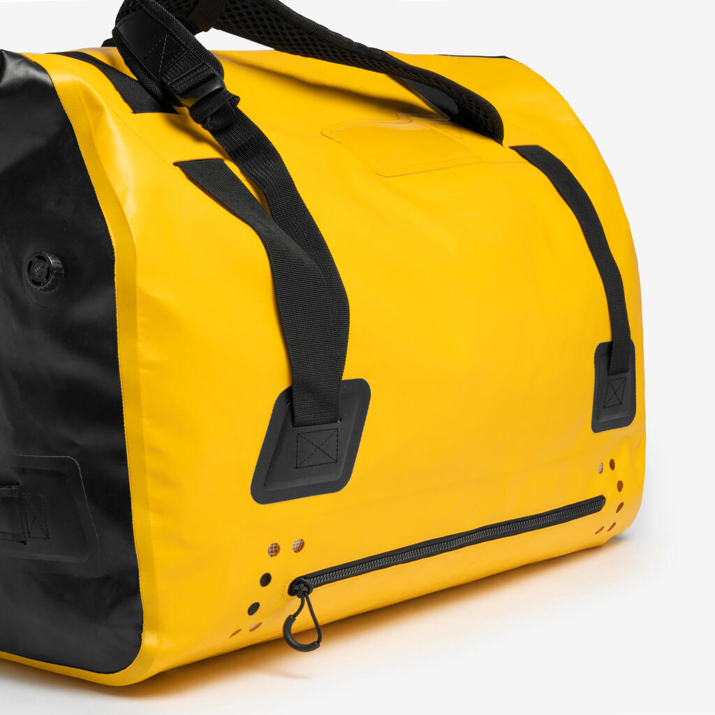 Torba za jedrenje vodootporna 80 L - žuto/crna