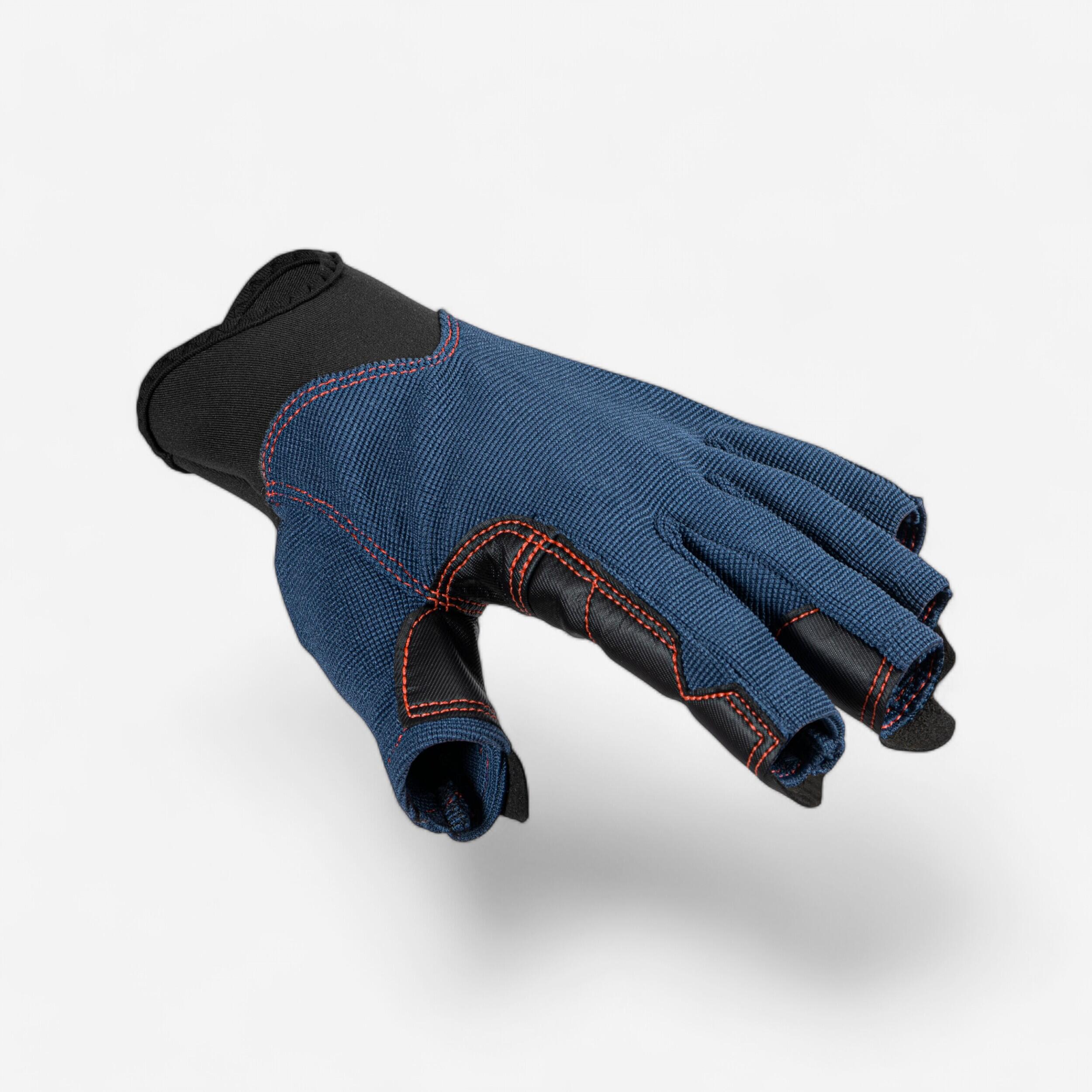 TRIBORD Segelhandschuhe Damen/Herren 500 dunkelblau | 03608391022396 TRIBORD Segelhandschuhe Damen/Herren 500 dunkelblau | 03608391022396