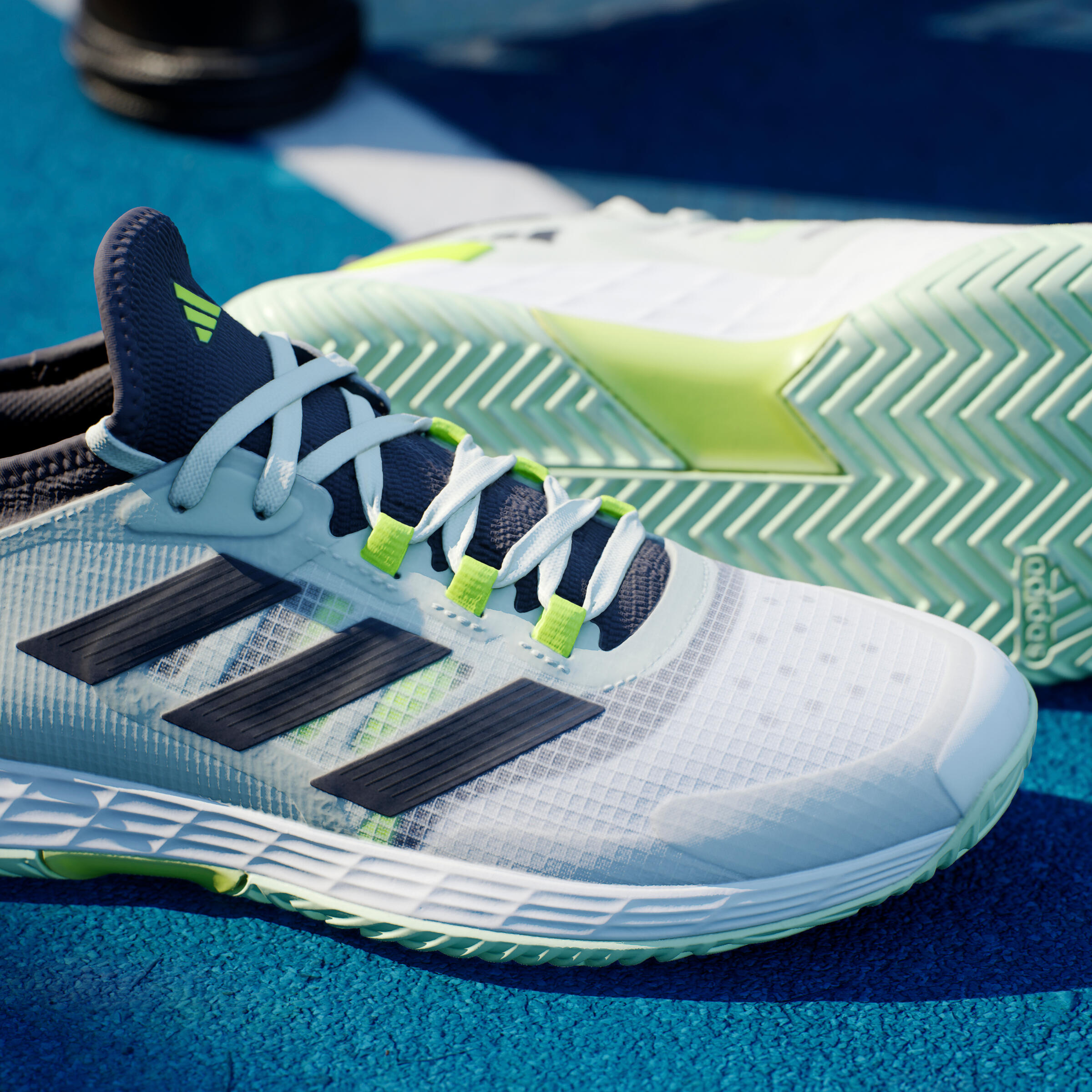 ADIDAS SCARPE DA TENNIS MULTICOURT DA UOMO - ADIZERO UBERSONIC 4.1 LUCID LEMON