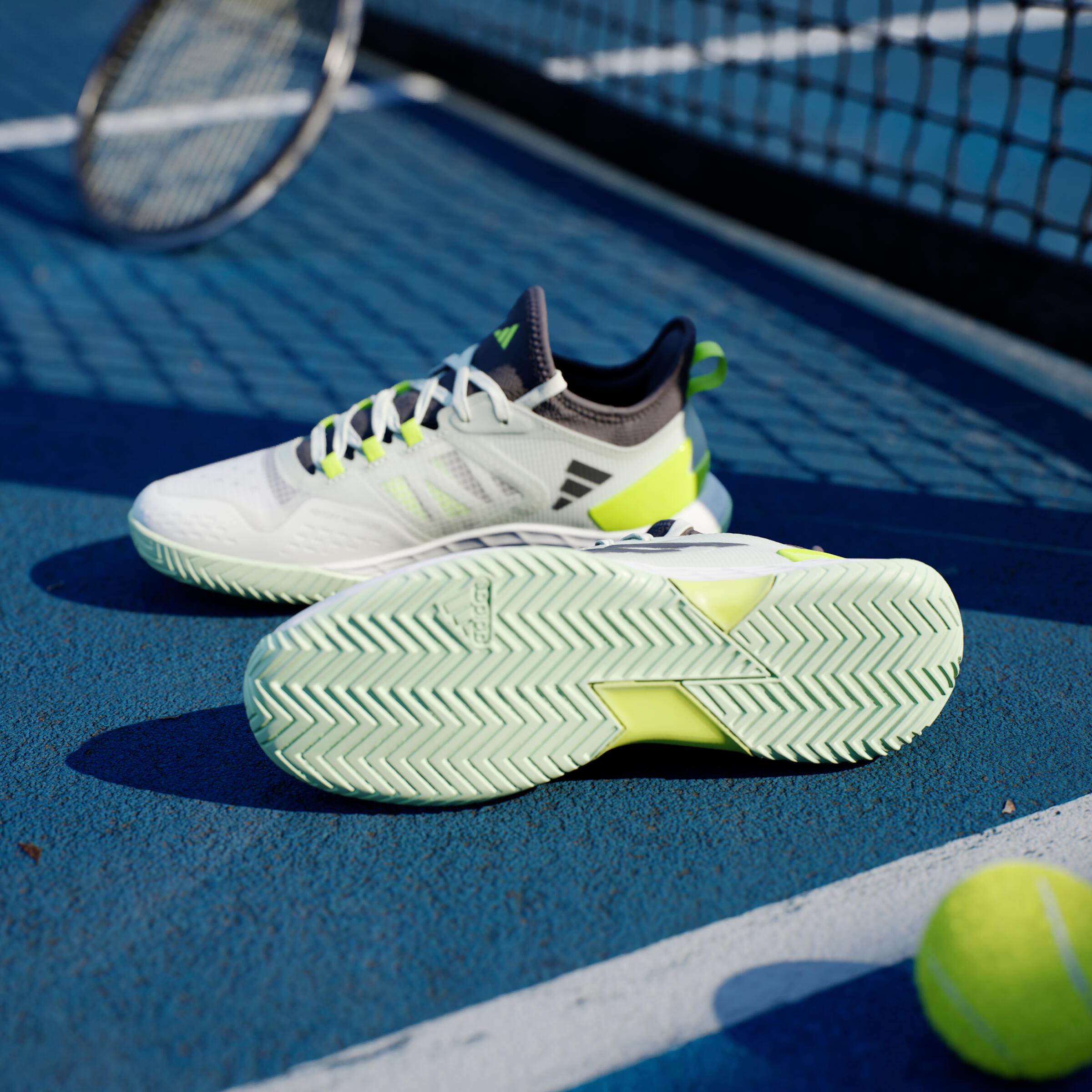 ADIDAS SCARPE DA TENNIS MULTICOURT DA UOMO - ADIZERO UBERSONIC 4.1 LUCID LEMON