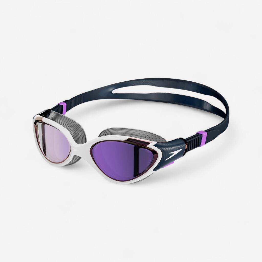 Women's swimming goggles SPEEDO BIOFUSE 2.0 blue dark white mirror lenses