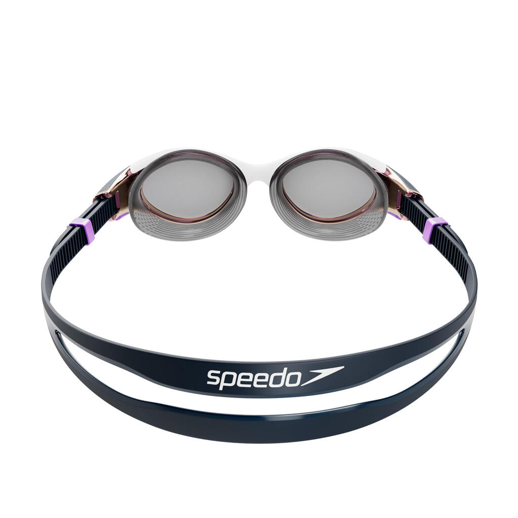 Plavecké okuliare SPEEDO BIOFUSE 2.0 dámske zrkadlové sklíčka tmavomodré biele