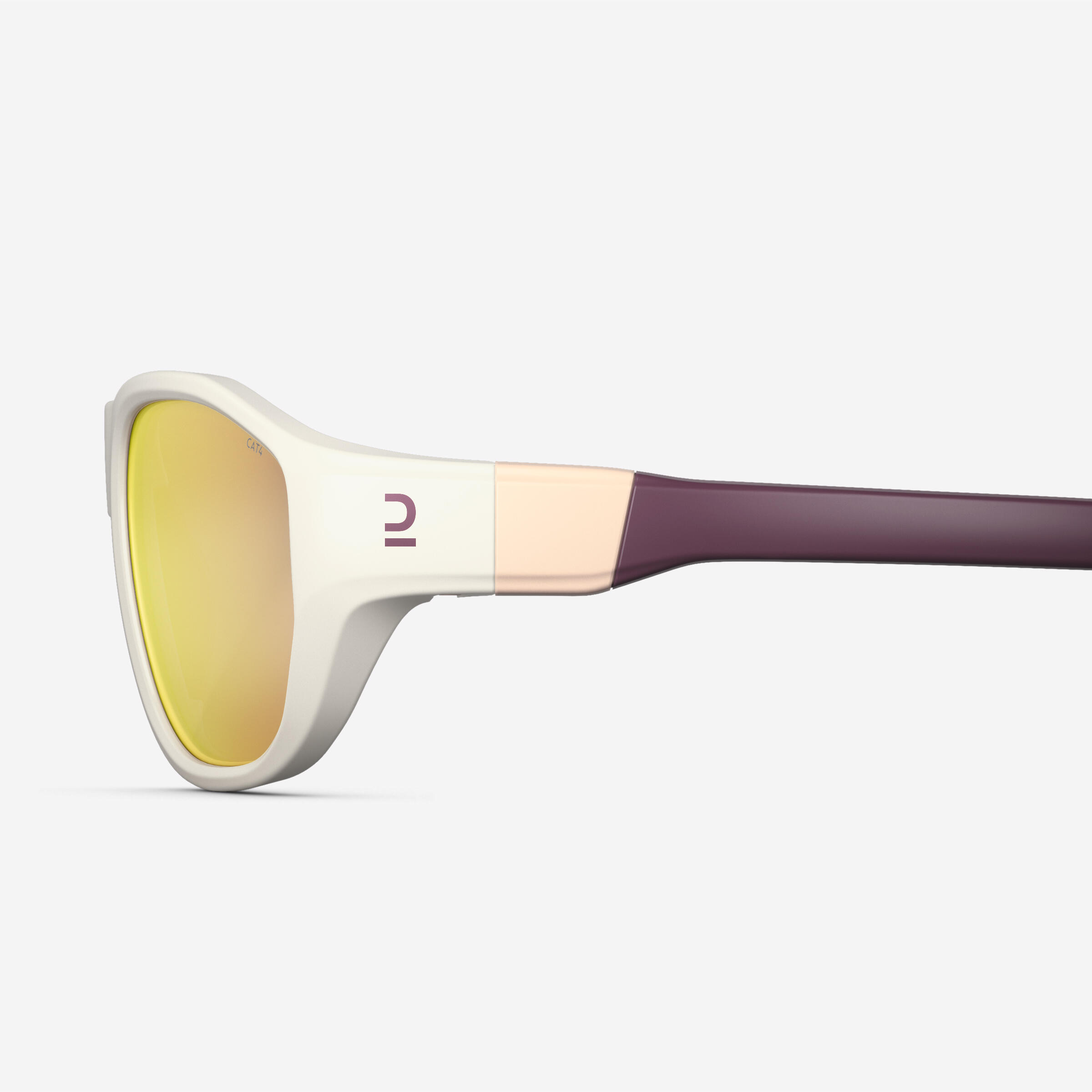 Sonnenbrille Wandern MH T500 Kinder 6–10 Jahre Kategorie 4 dunkelblau/orange 6/9