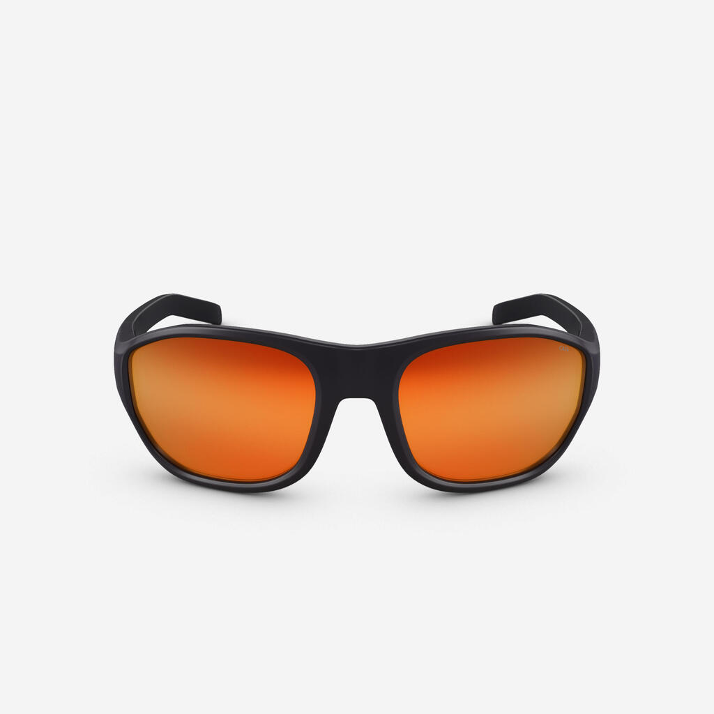 Sonnenbrille Wandern MH T500 Kinder 6–10 Jahre Kategorie 4 dunkelblau/orange