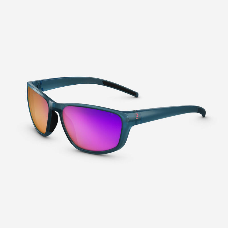 Női napszemüveg túrázáshoz MH550, polarizált, 3-as kategória, kék, rózsaszín