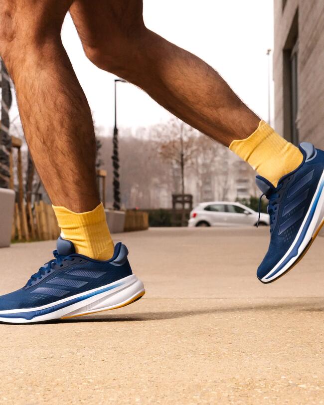 MEN'S ADIDAS RESPONSE SUPER RUNNING SHOES BLUE ADIDAS Decathlon