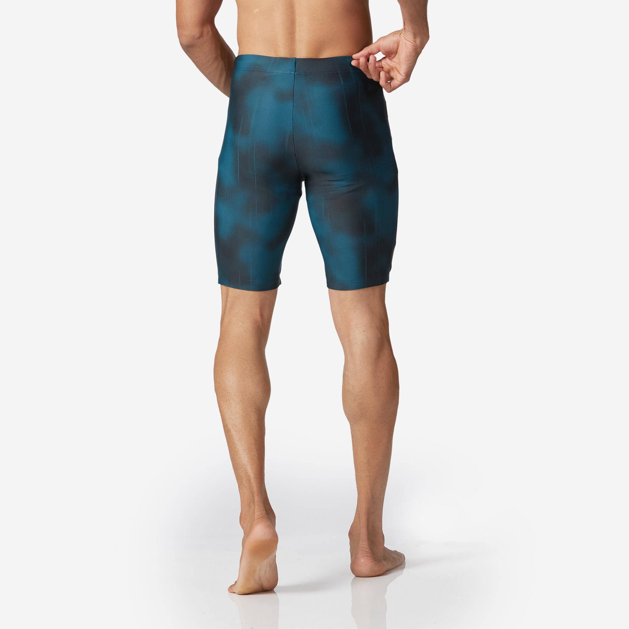 Men's Swimming Jammer 100 Basic Comfortable & Quick-Dry Black -  2