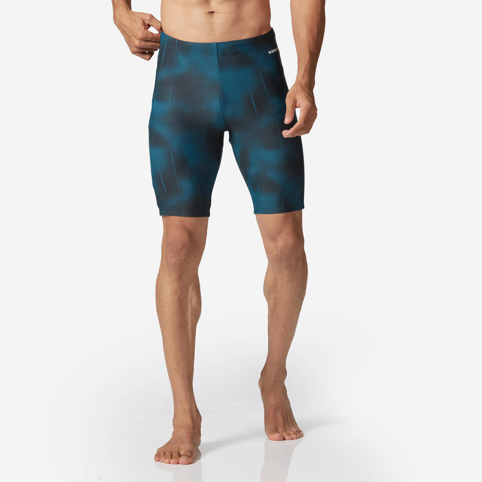 Men's Swimming Jammer 100 Basic Comfortable & Quick-Dry Black -  1