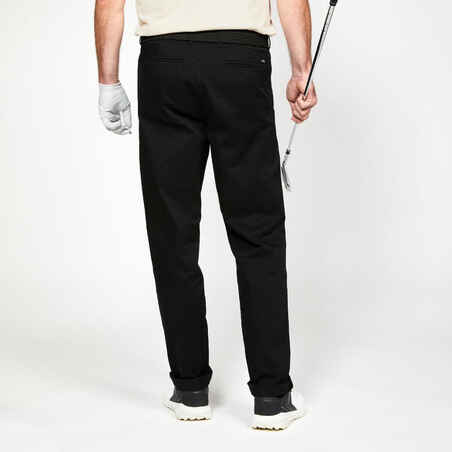 Vyriškos medvilninės golfo kelnės „MW500“, juodos