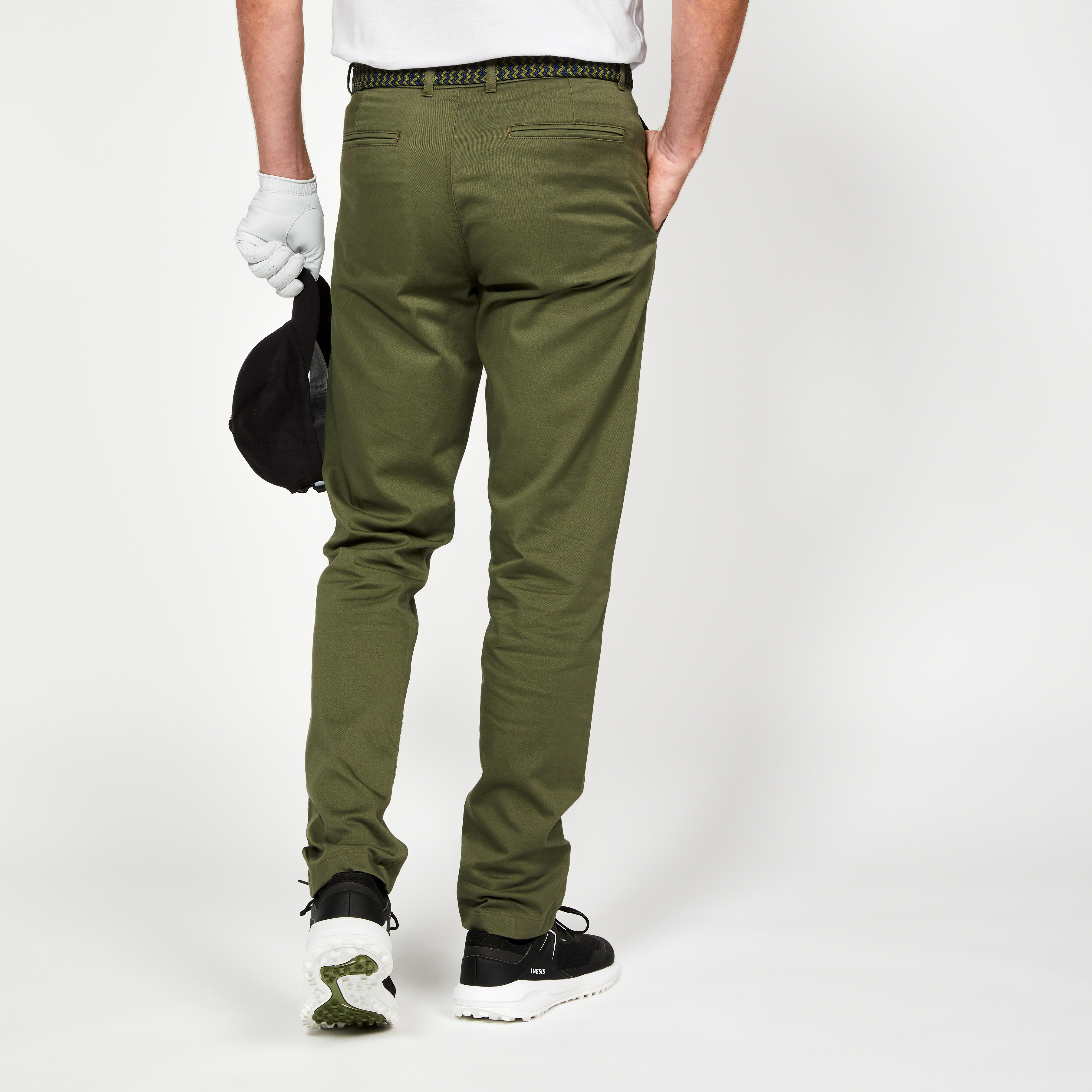 Men’s Golf Chino Pants - MW 500 Khaki - INESIS