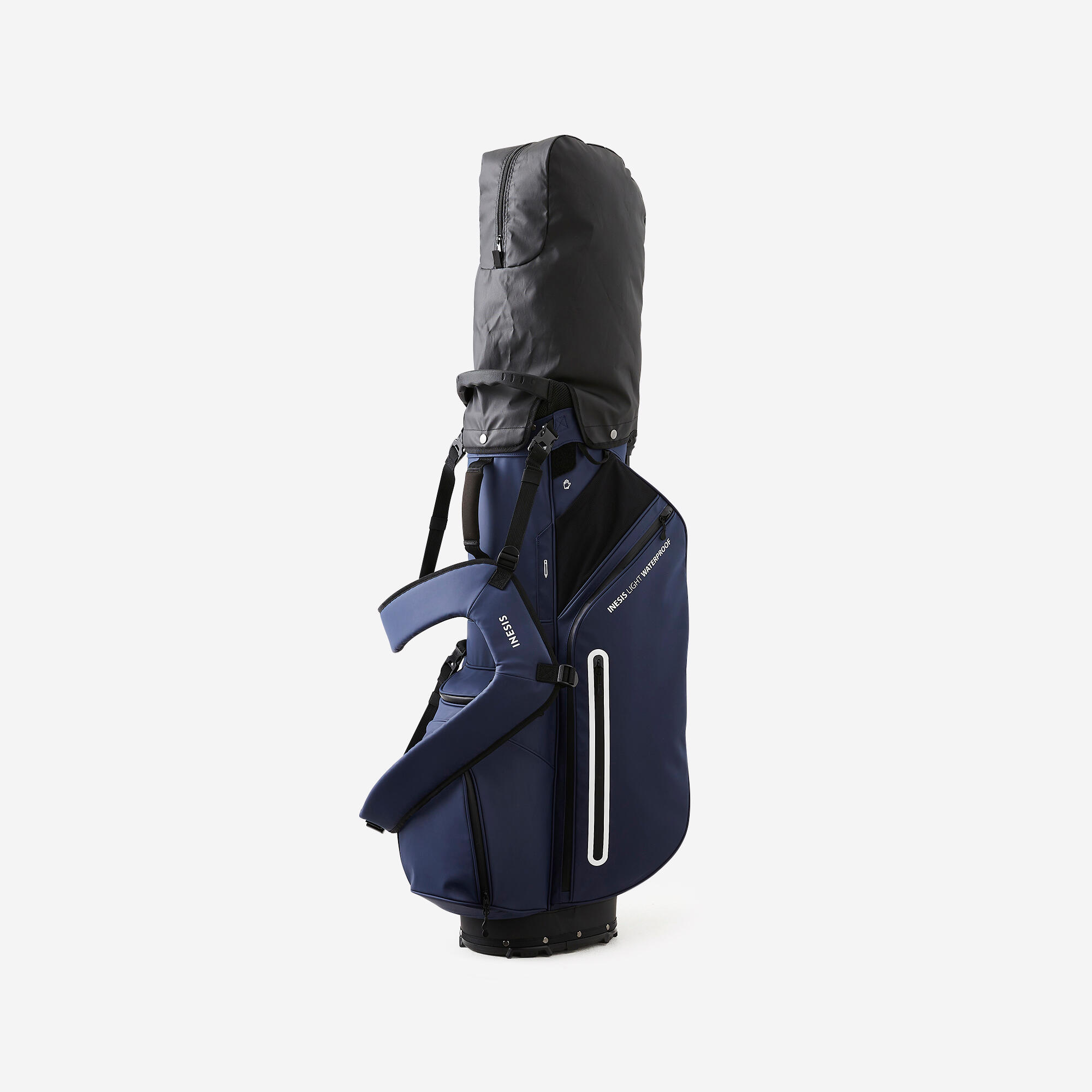 Golf Waterproof Stand Bag - Navy - INESIS