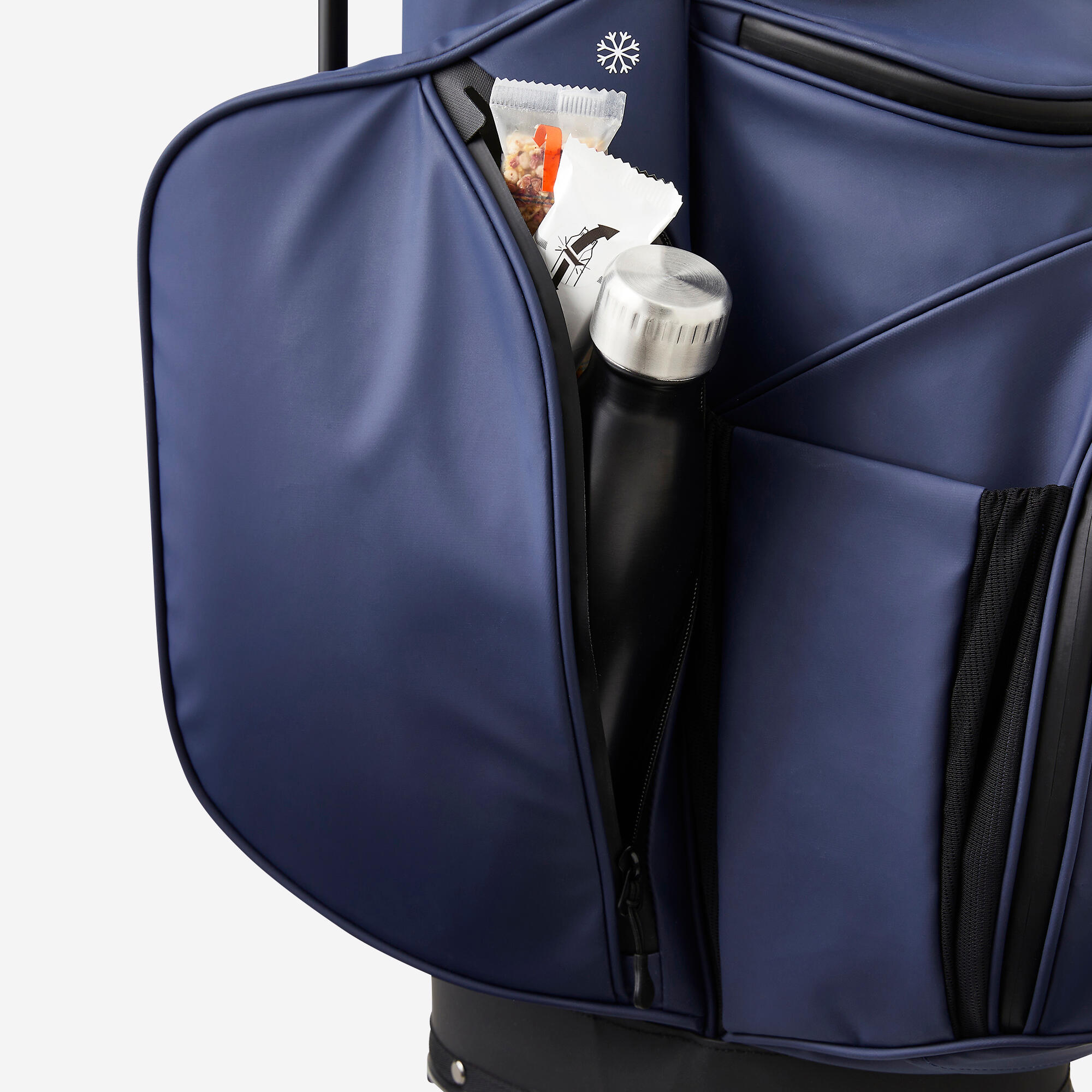 Golf Waterproof Stand Bag - Navy - INESIS