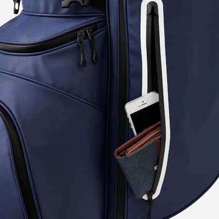 Golf waterproof stand bag - INESIS Light navy