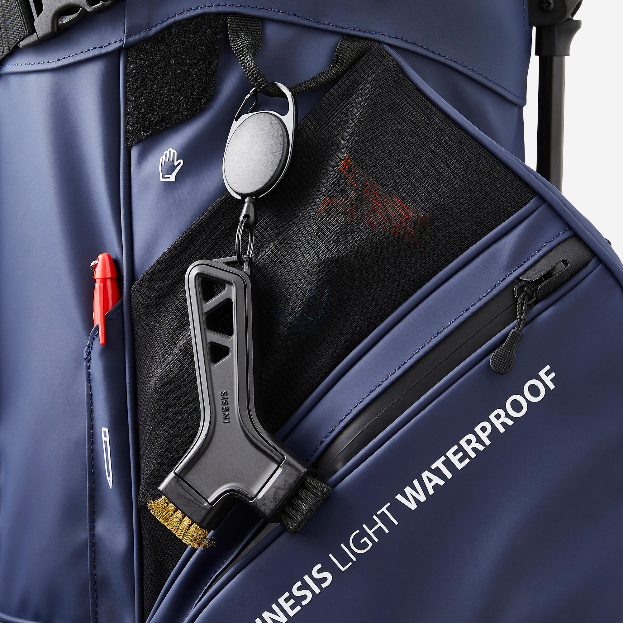 Golf Waterproof Stand Bag - Navy - INESIS